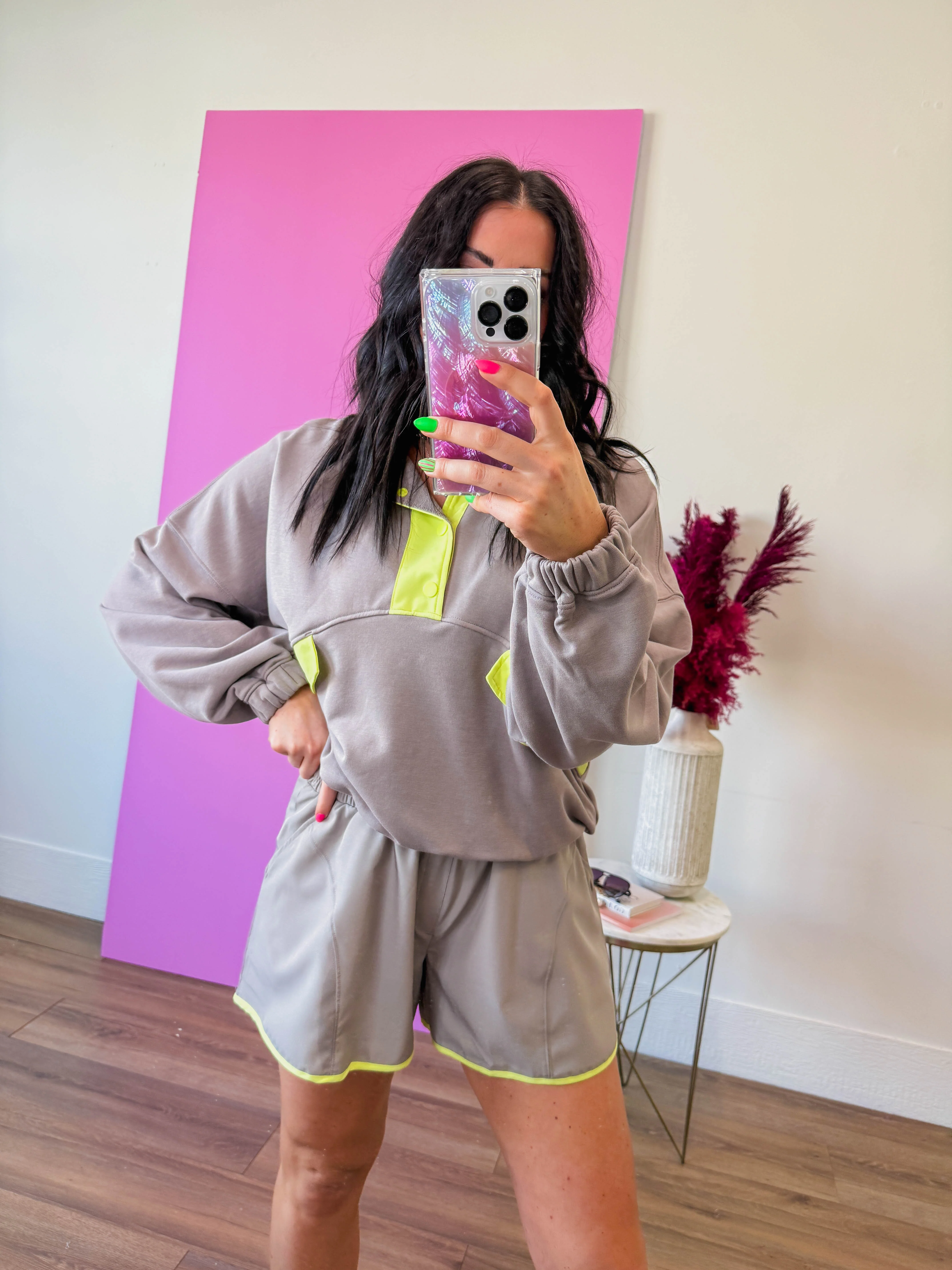 Active Ease Set-Stone Taupe/Lime - Image 13