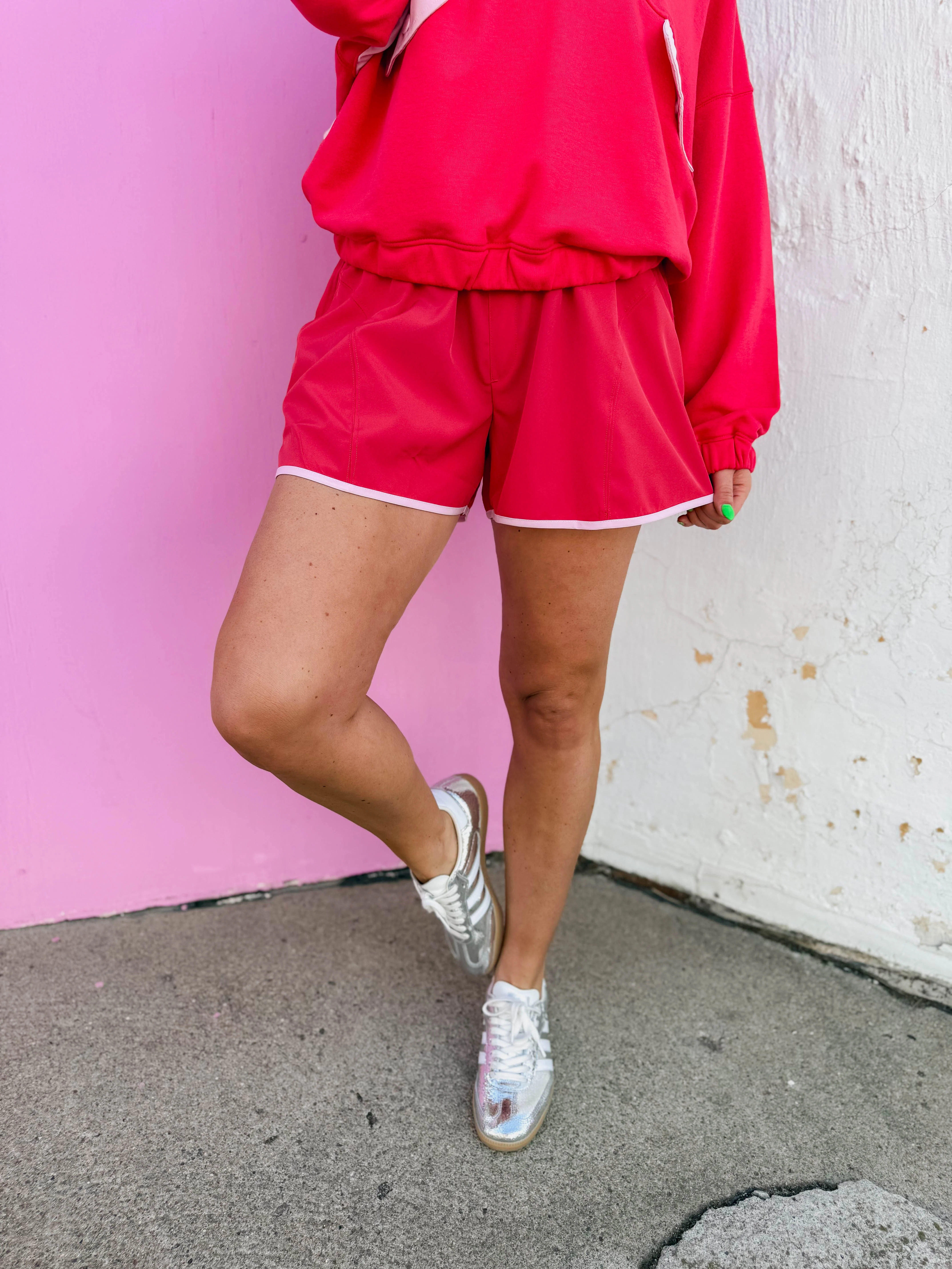 Active Ease Set-Candy Red/Pale Pink - Image 4