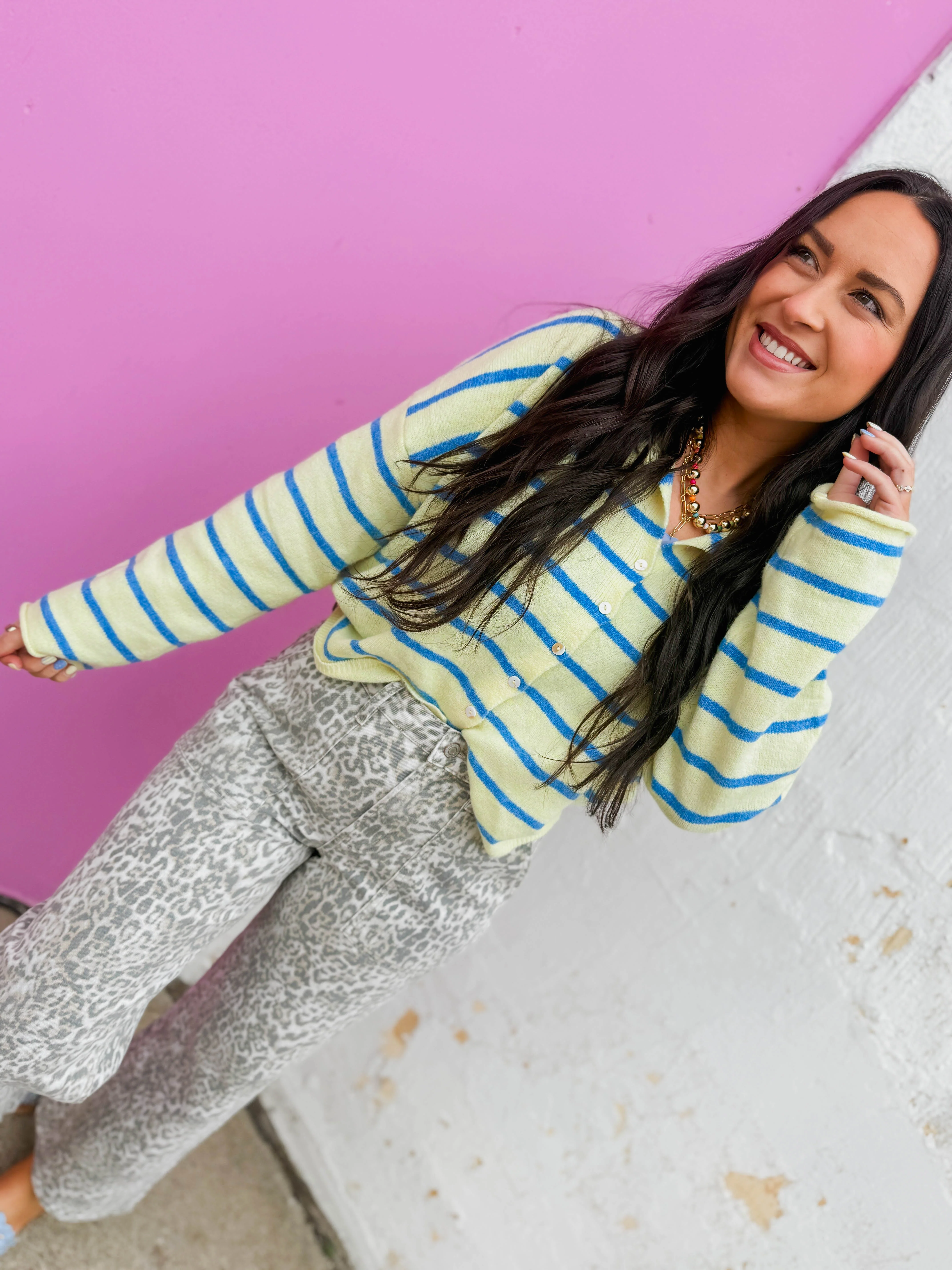 Alaina Striped Cardigan - Image 6