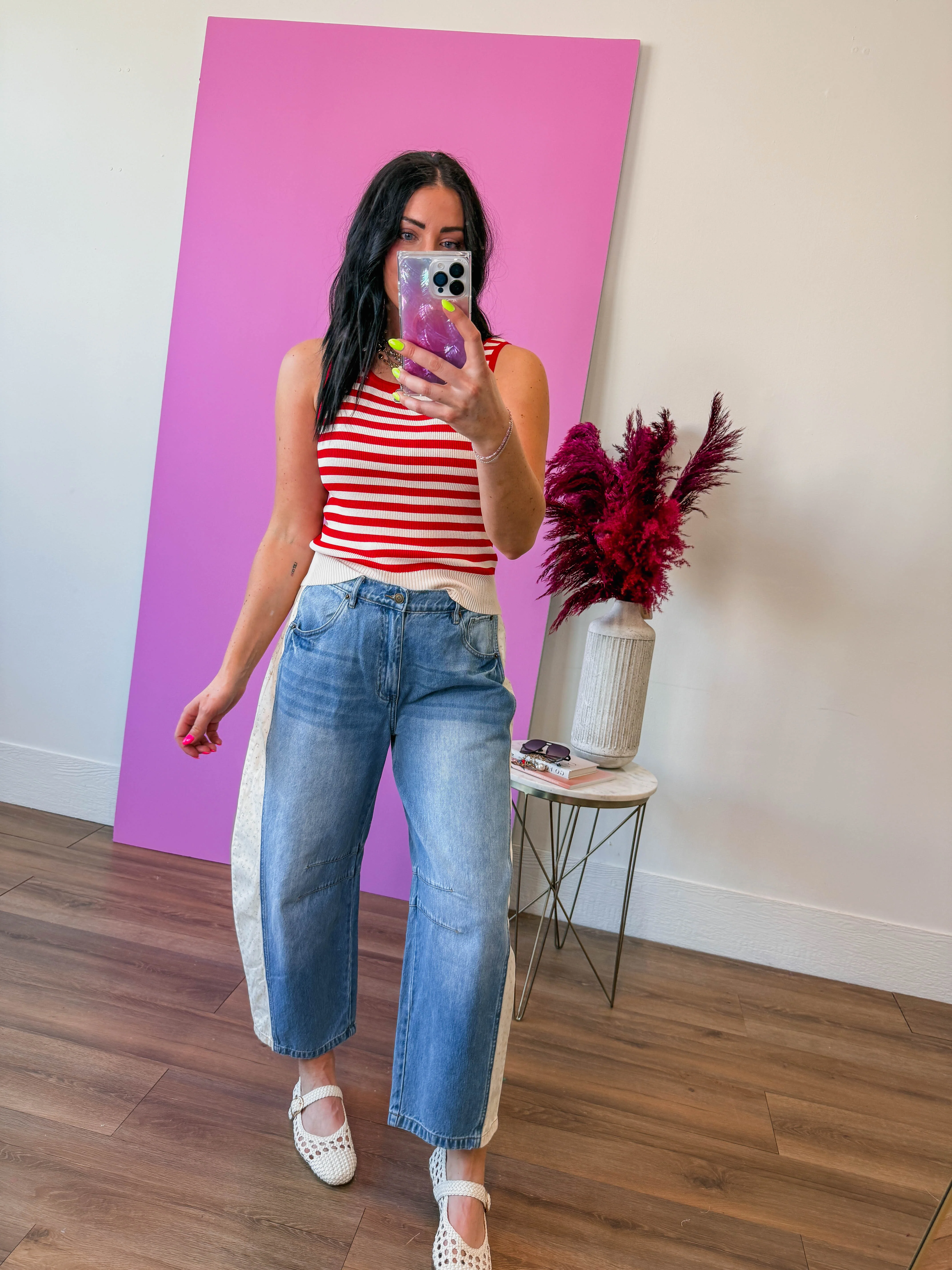Alexa Striped Knit Tank - Image 7