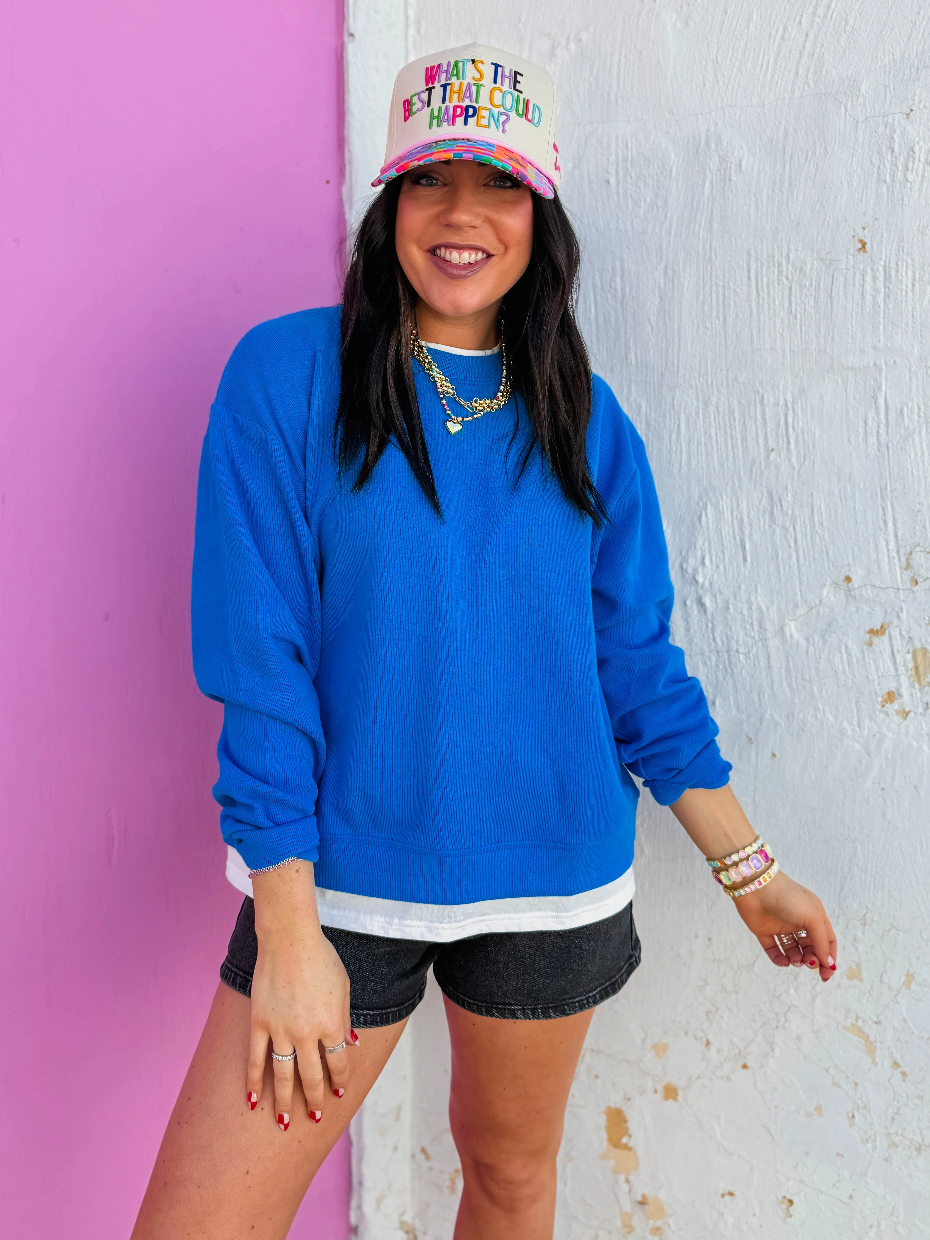 Always On Crewneck-Bright Blue - Image 3