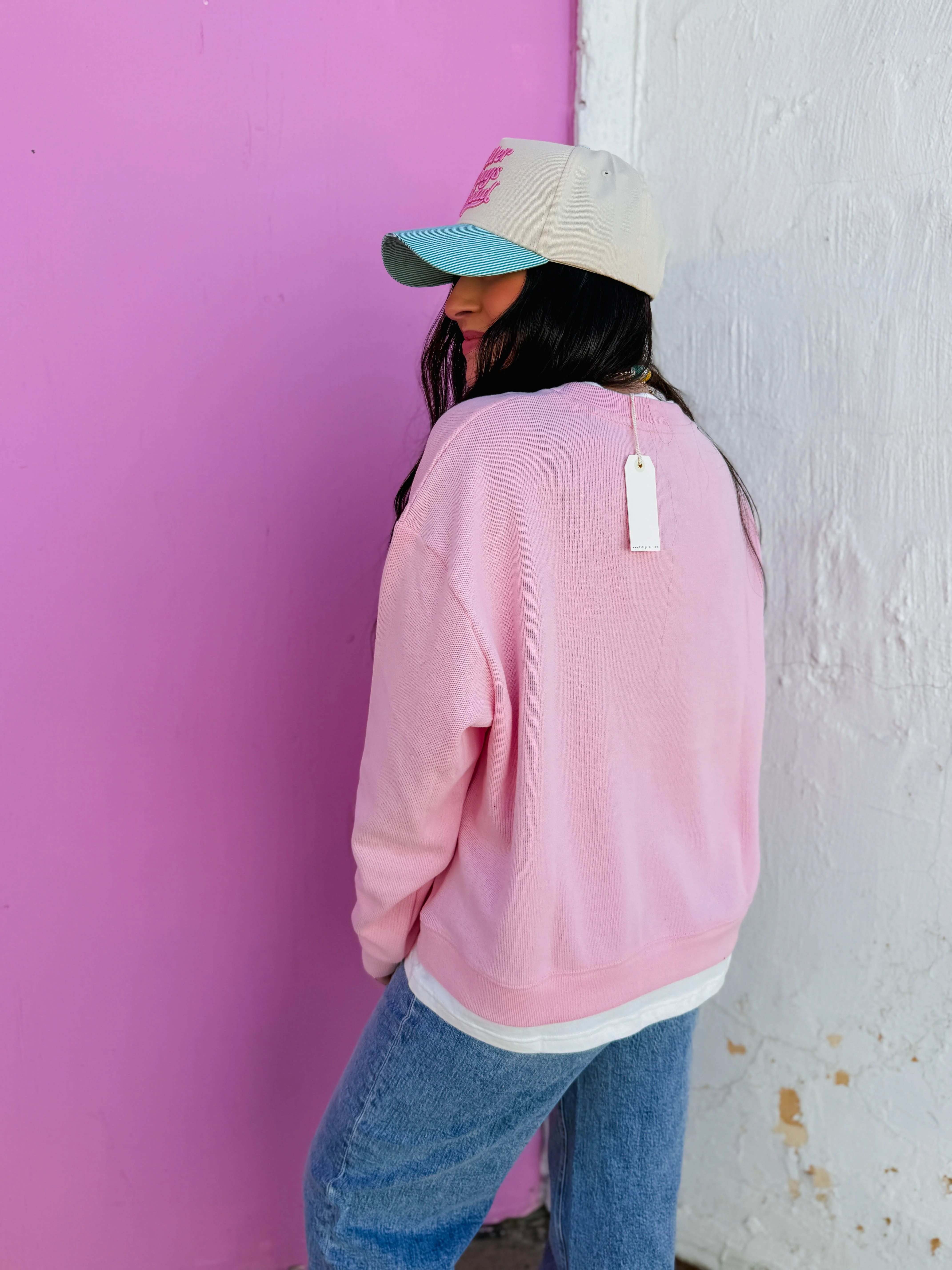 Always On Crewneck-Candy Pink - Image 6