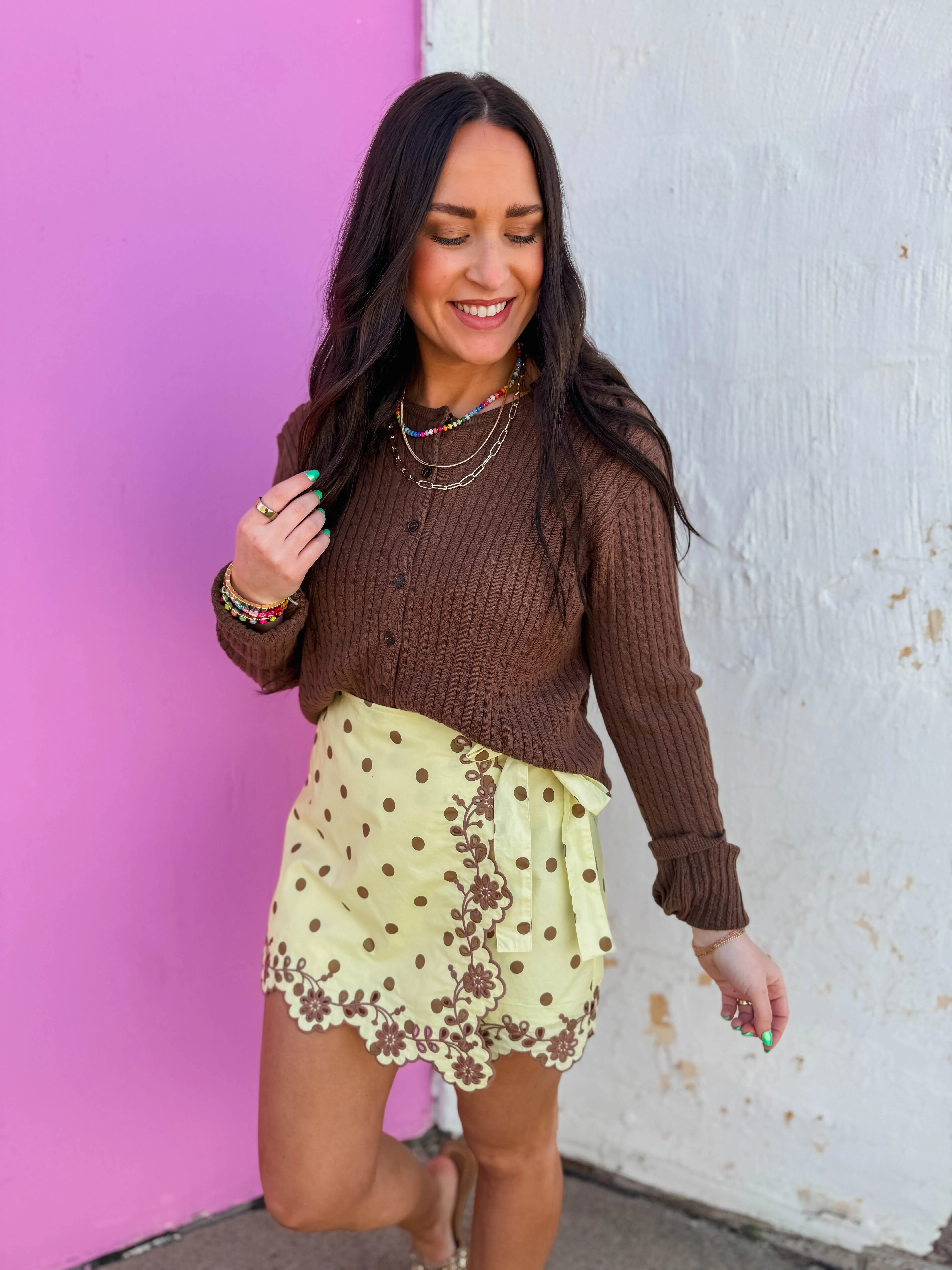 Amelia Cable Knit Cardigan - Image 4