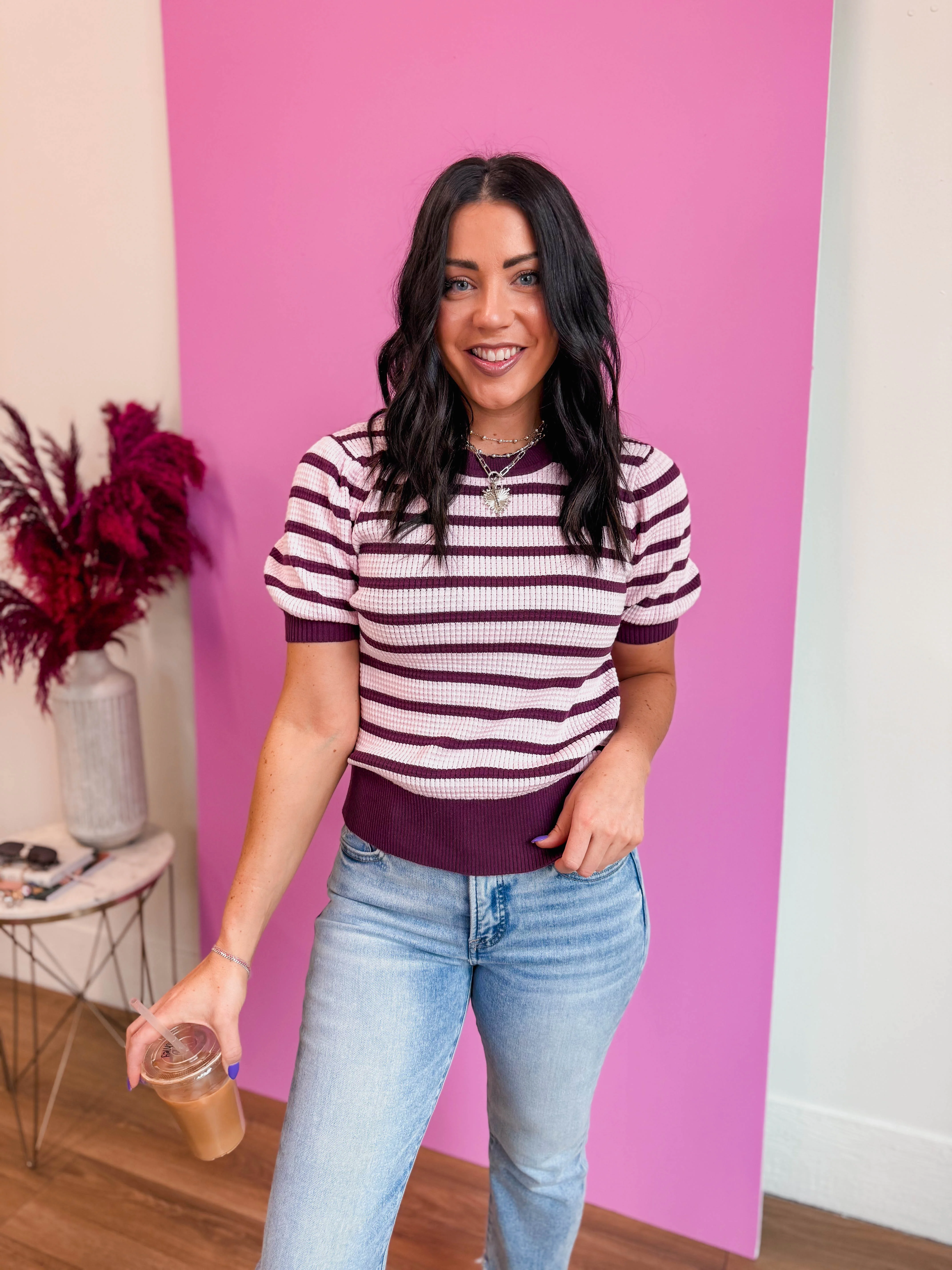 Annabel Striped Knit Top - Image 5