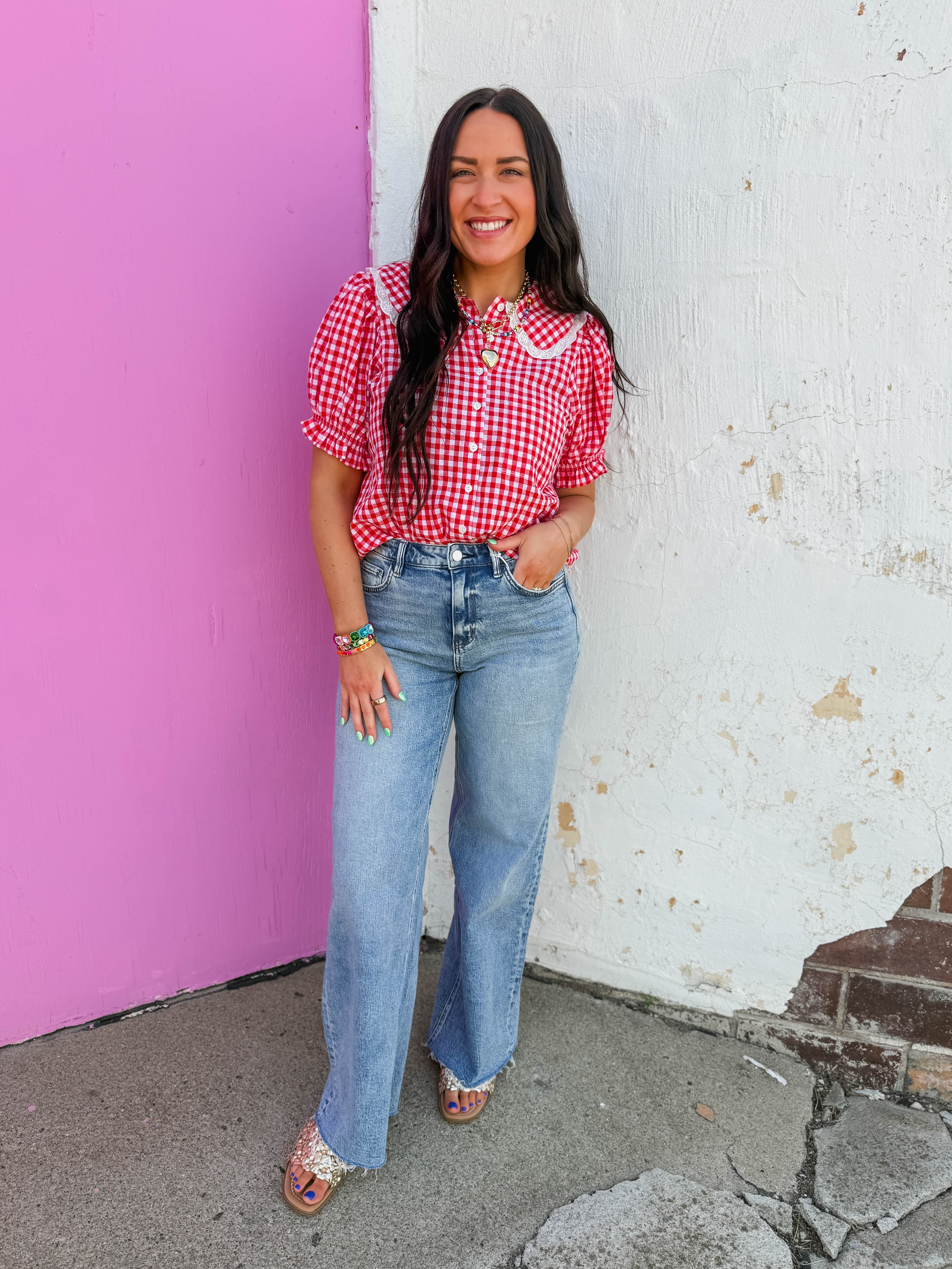 Ari Gingham Top - Image 2