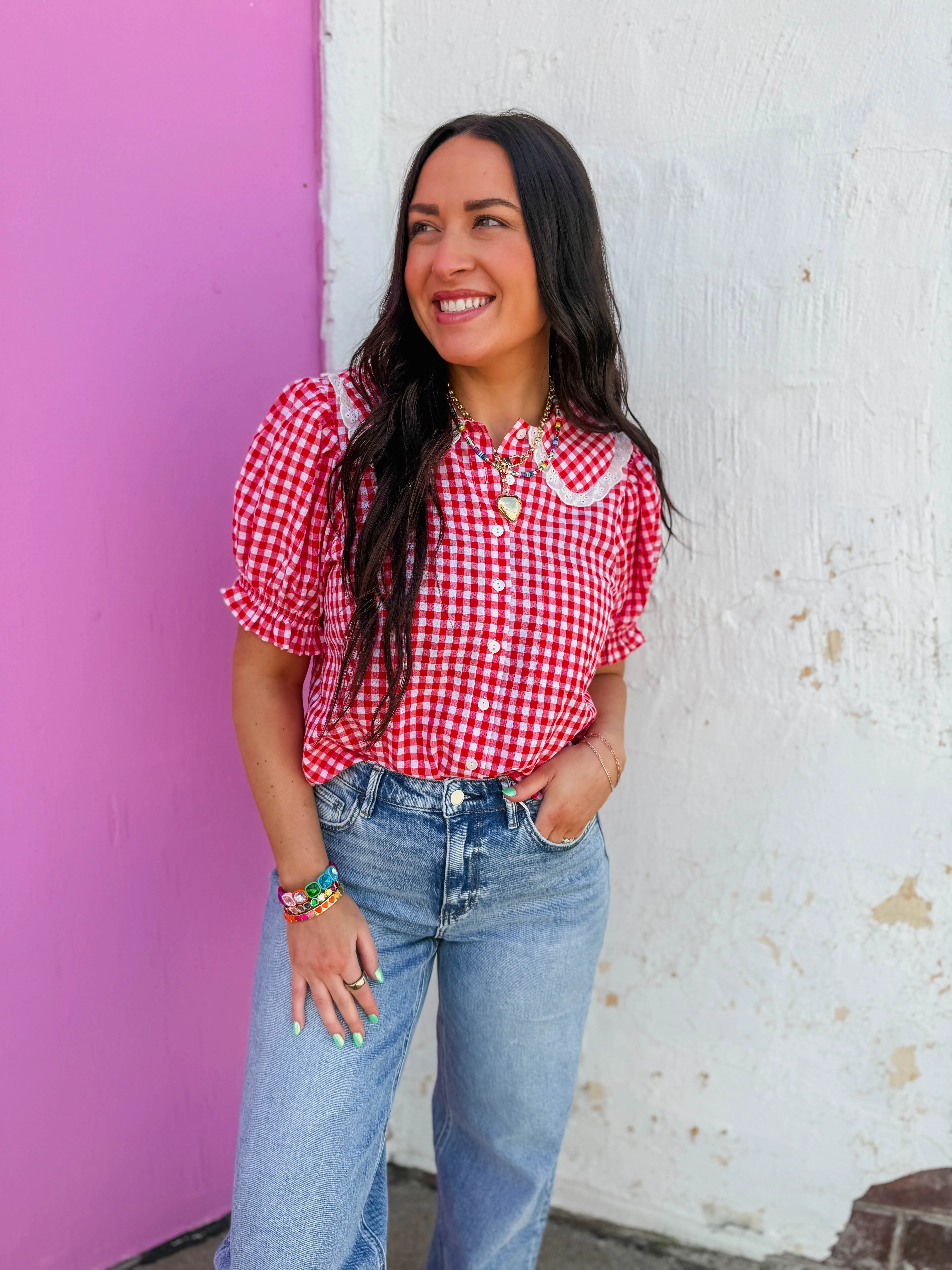 Ari Gingham Top - Image 3