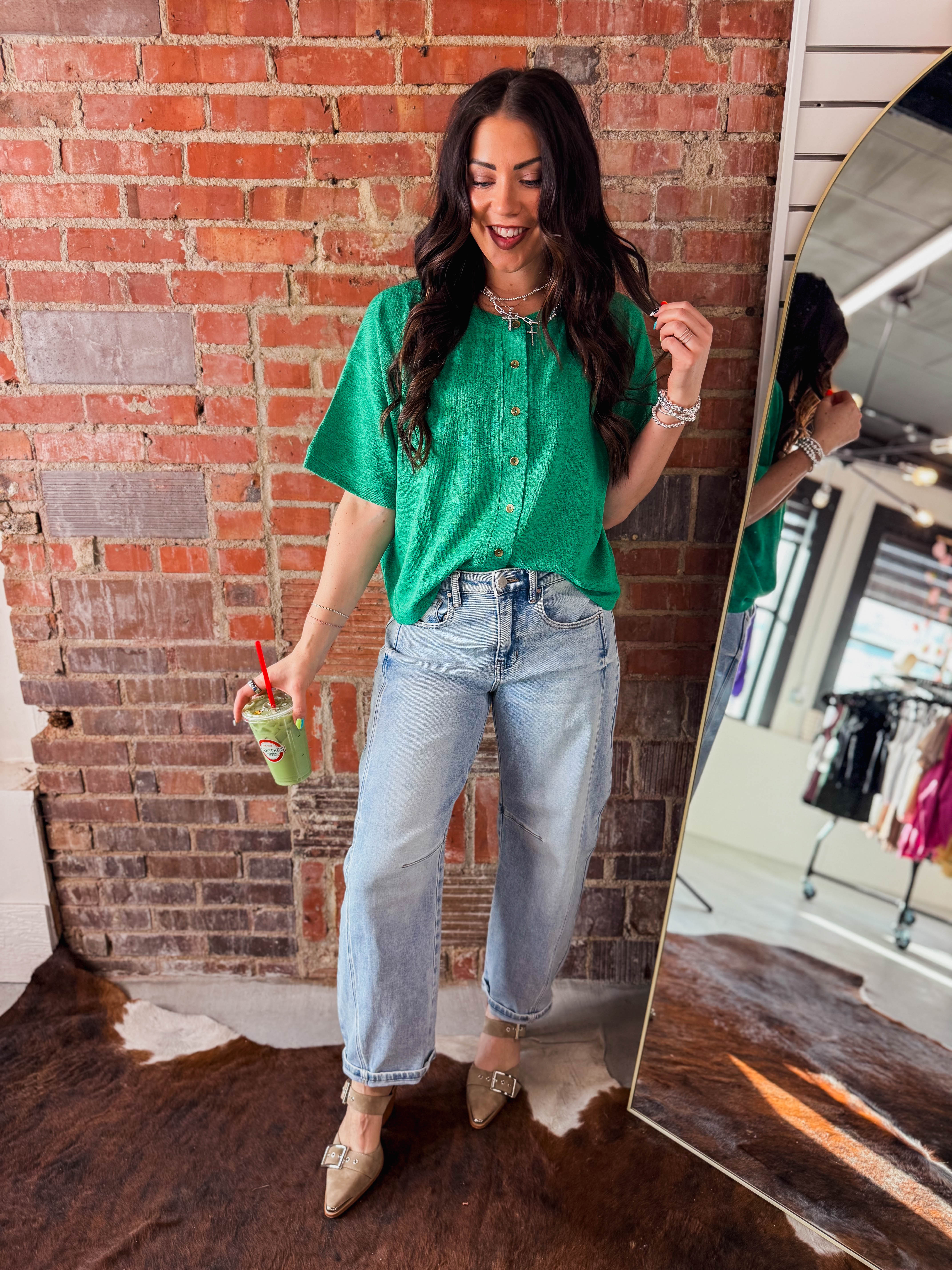 Avery Button Down Tee - Image 2