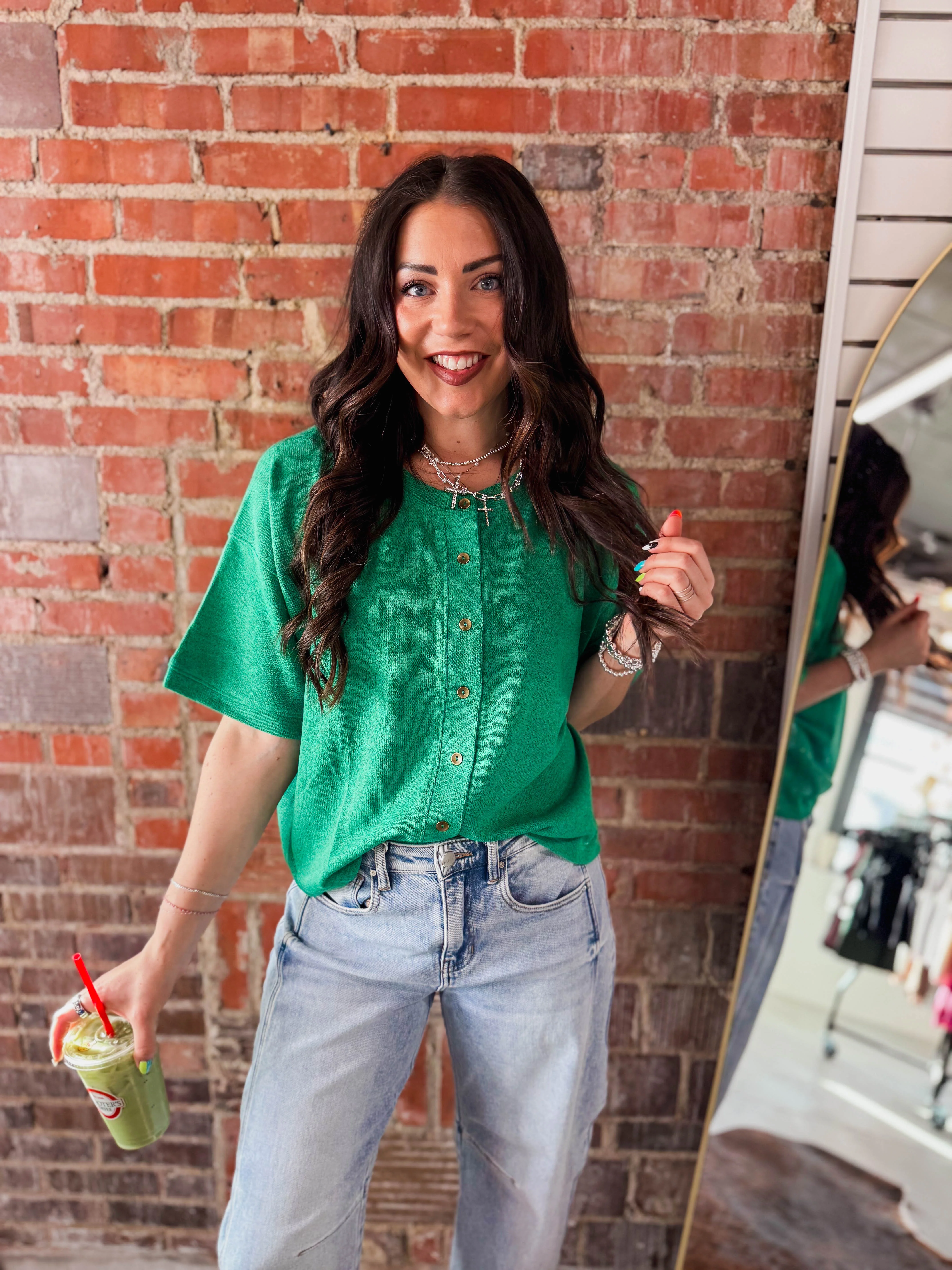 Avery Button Down Tee - Image 3
