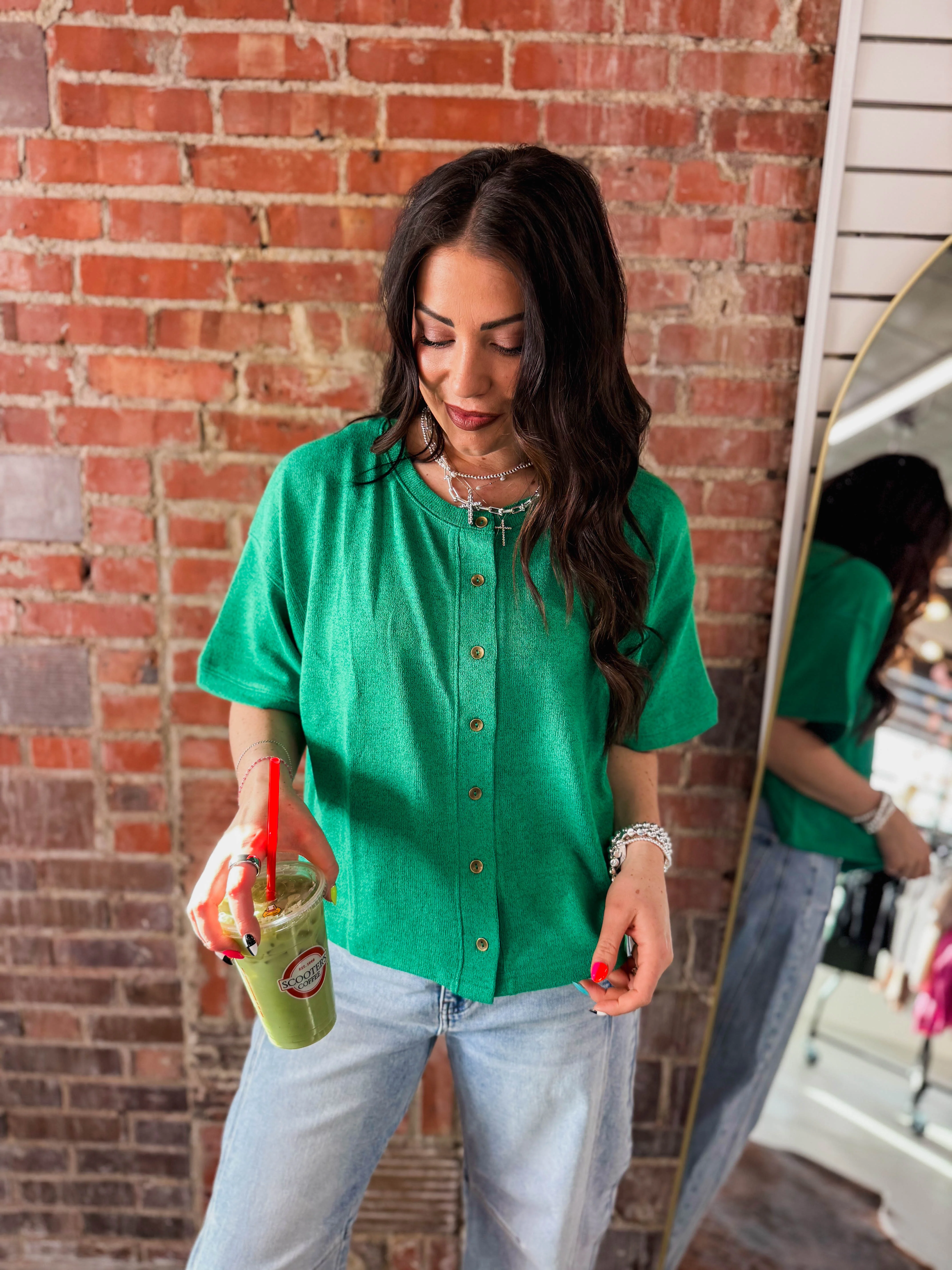 Avery Button Down Tee - Image 5