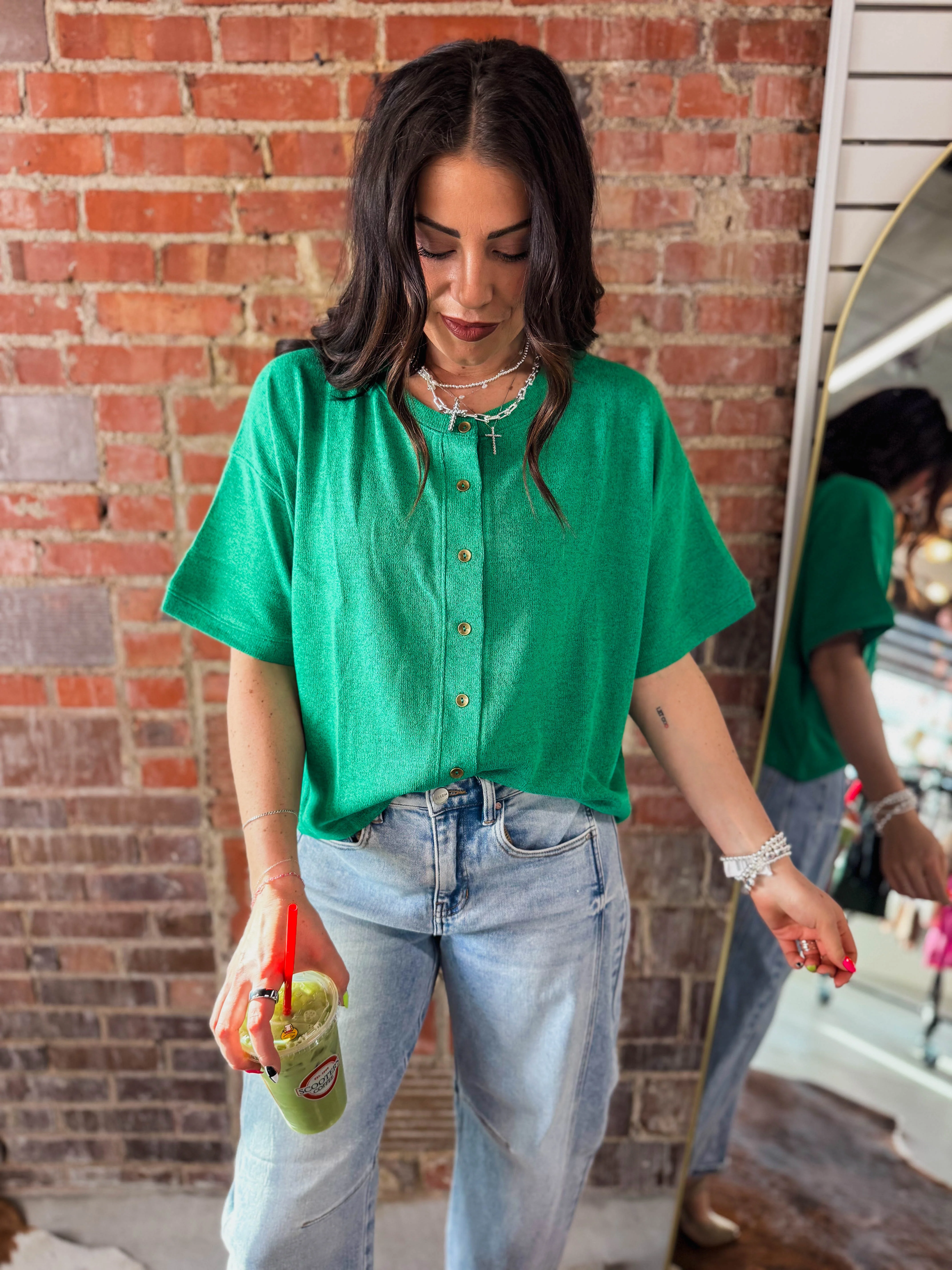 Avery Button Down Tee - Image 6