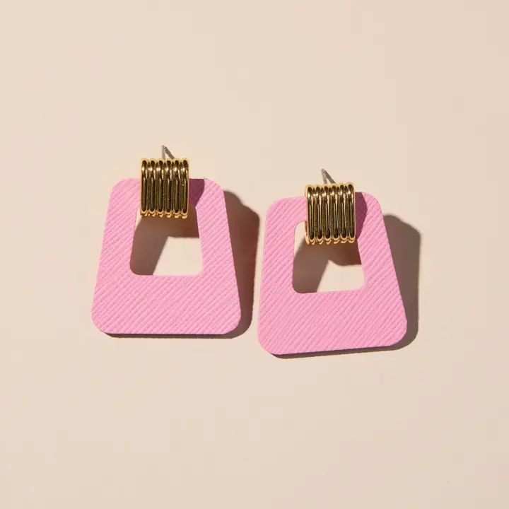 Avery Earrings-Cupid - Nickel & Suede - Image 4