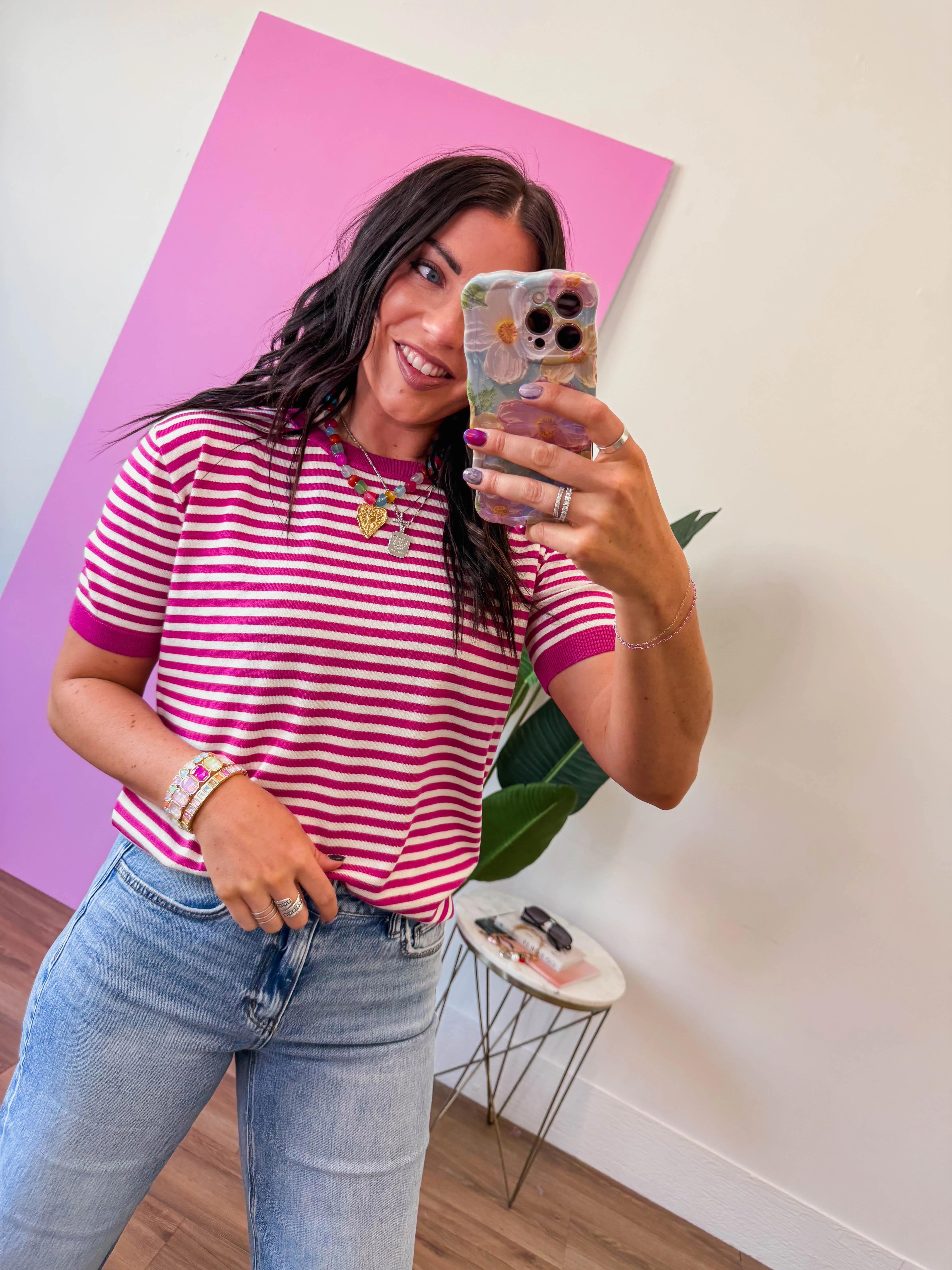 Baylee Striped Knit Top - Image 3