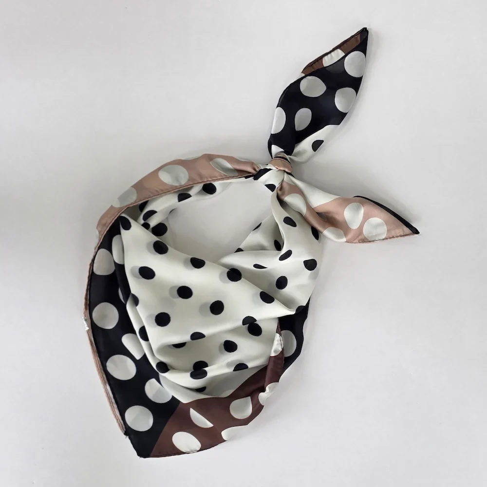 Betty Polka Dot Square Scarf - Image 2