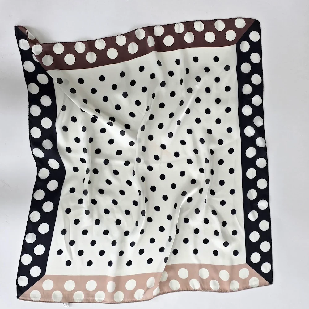 Betty Polka Dot Square Scarf - Image 3