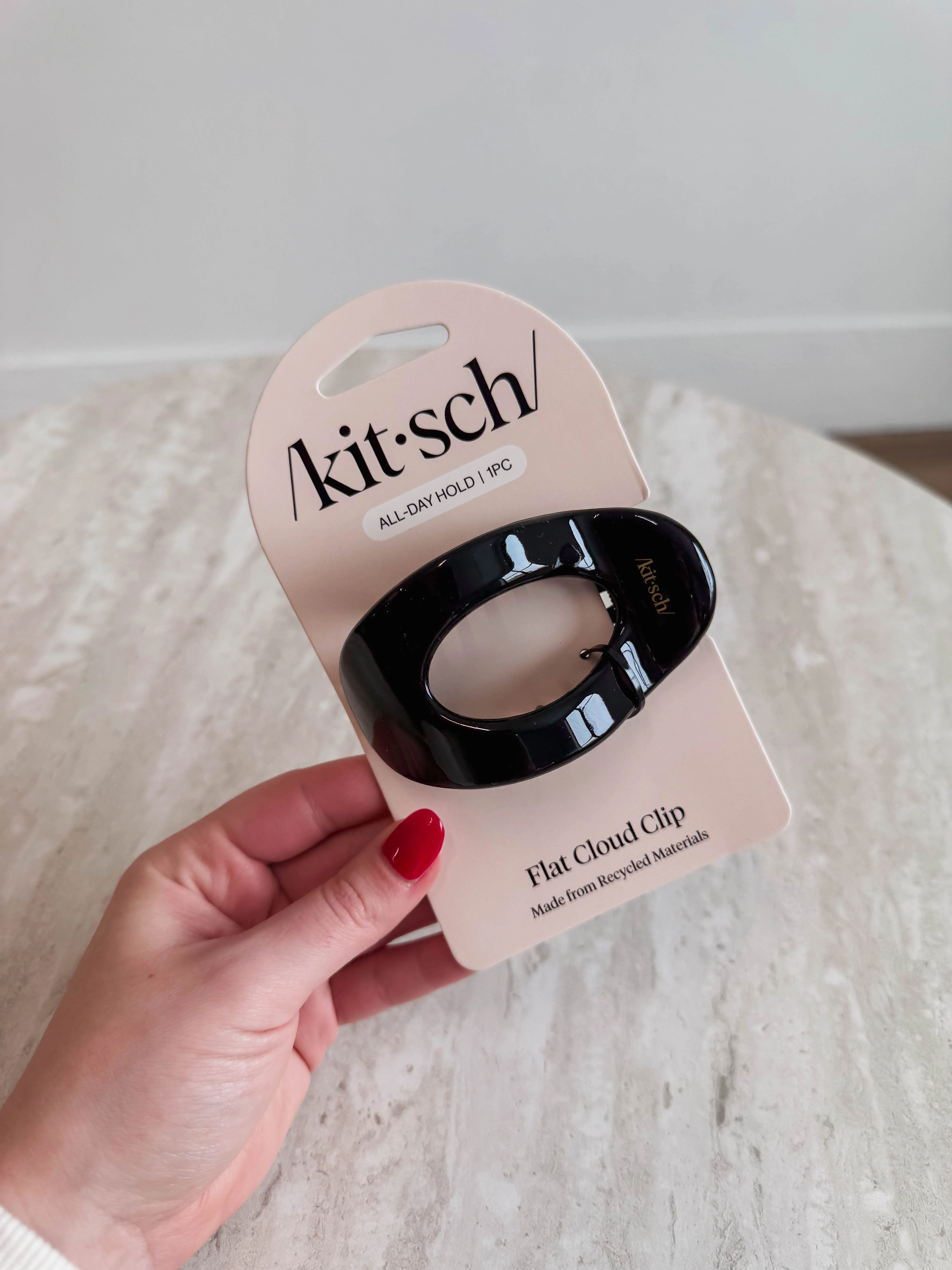Black Flat Cloud Clip - Medium