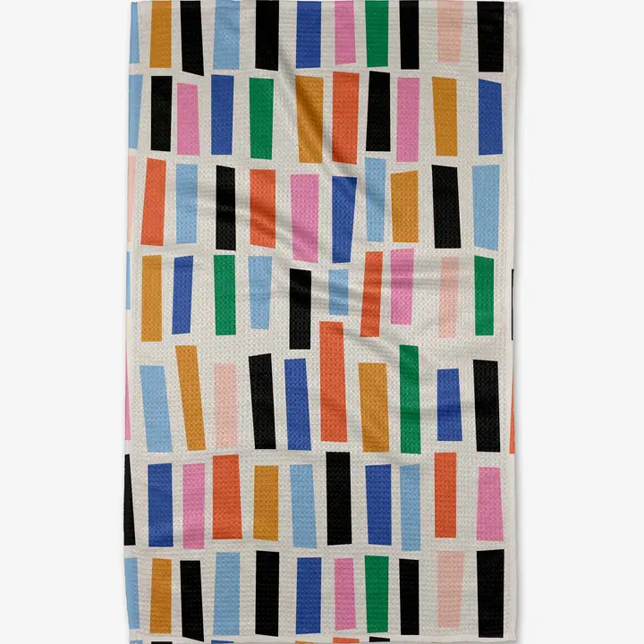 Bricks Tea Towel-Geometry - Image 2