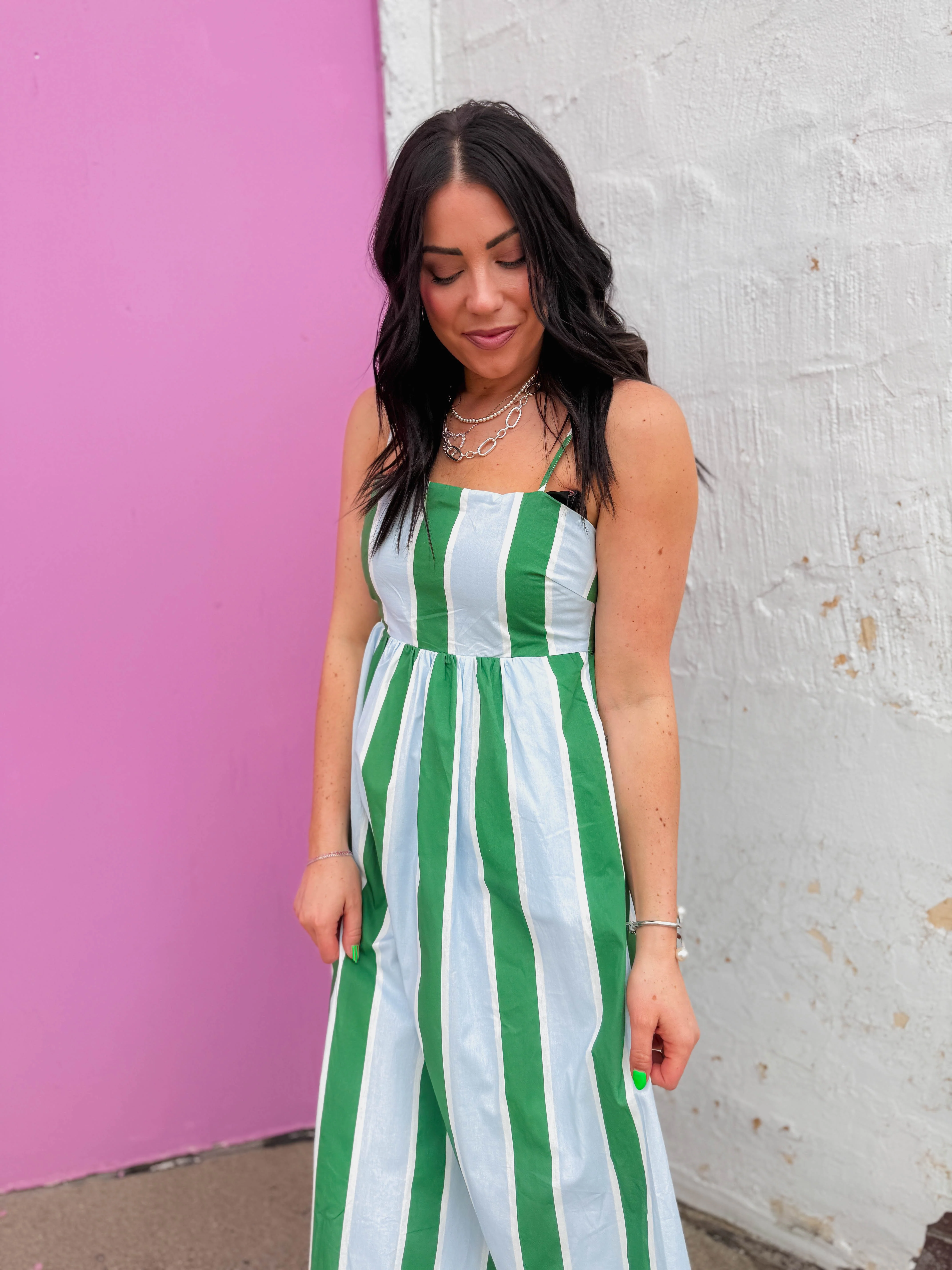 Cabana Striped Maxi Dress - Image 4