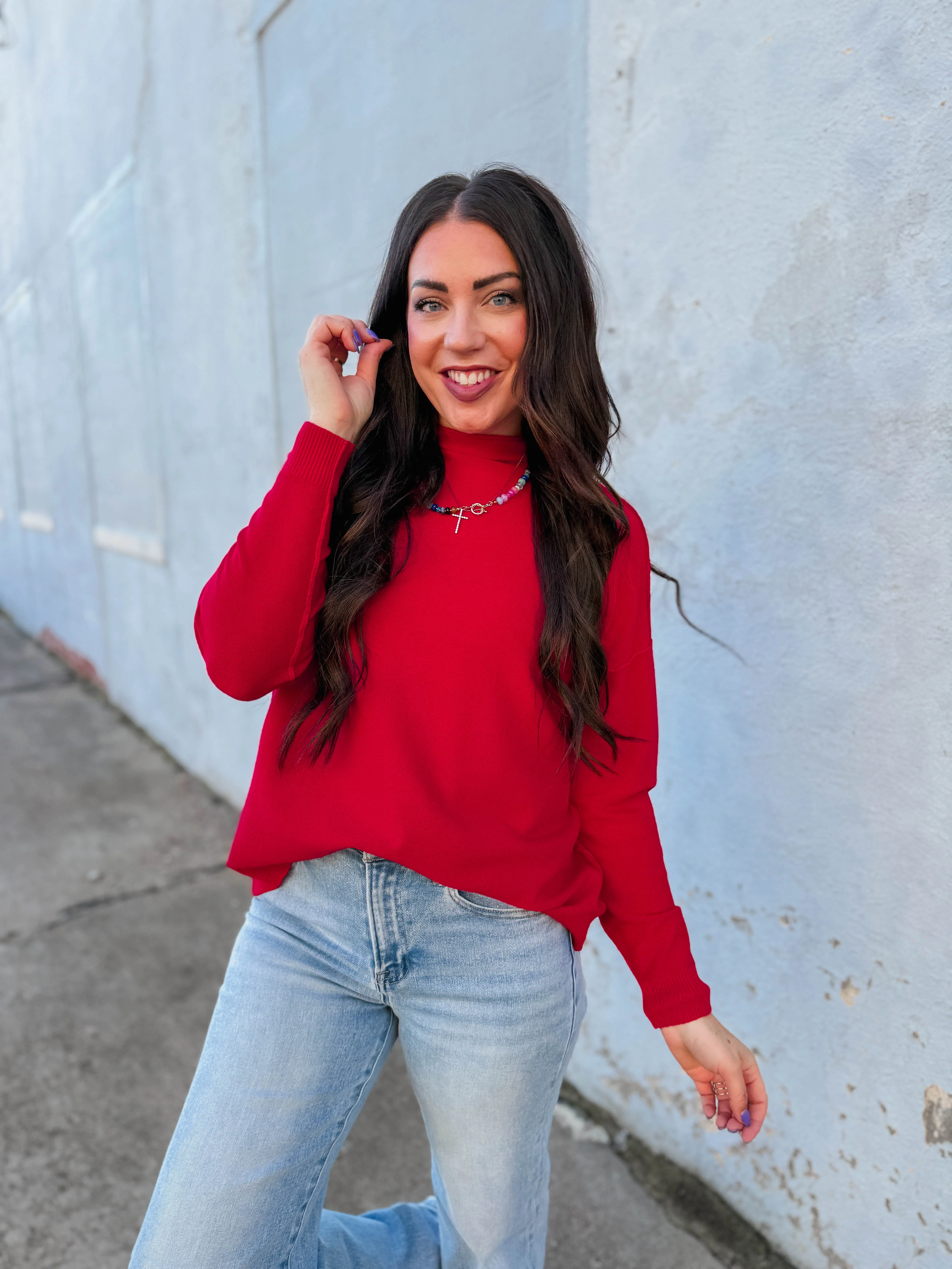 Camille Sweater-Ruby - Image 29