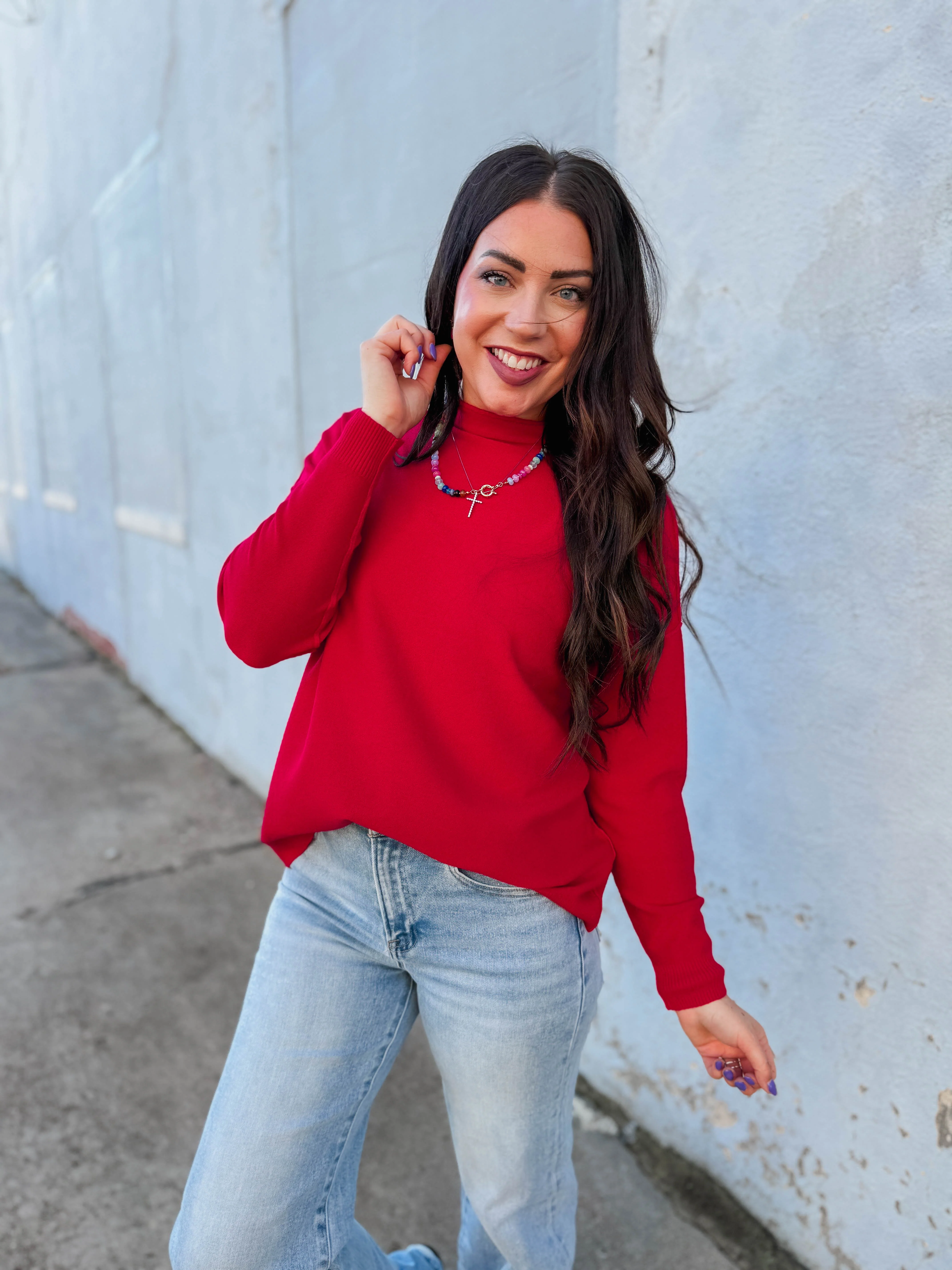 Camille Sweater-Ruby - Image 31