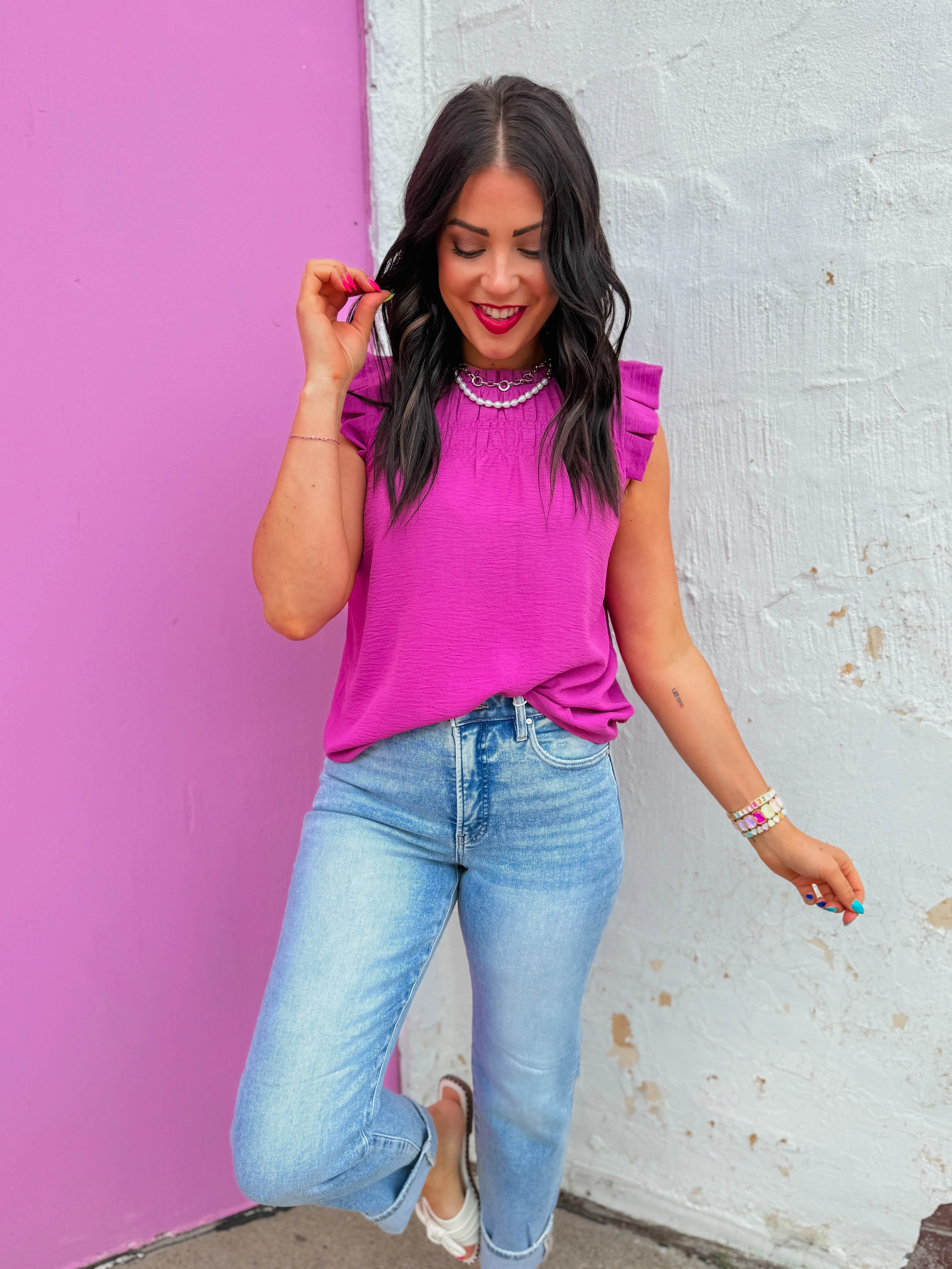 Carmen Top-Magenta - Image 3