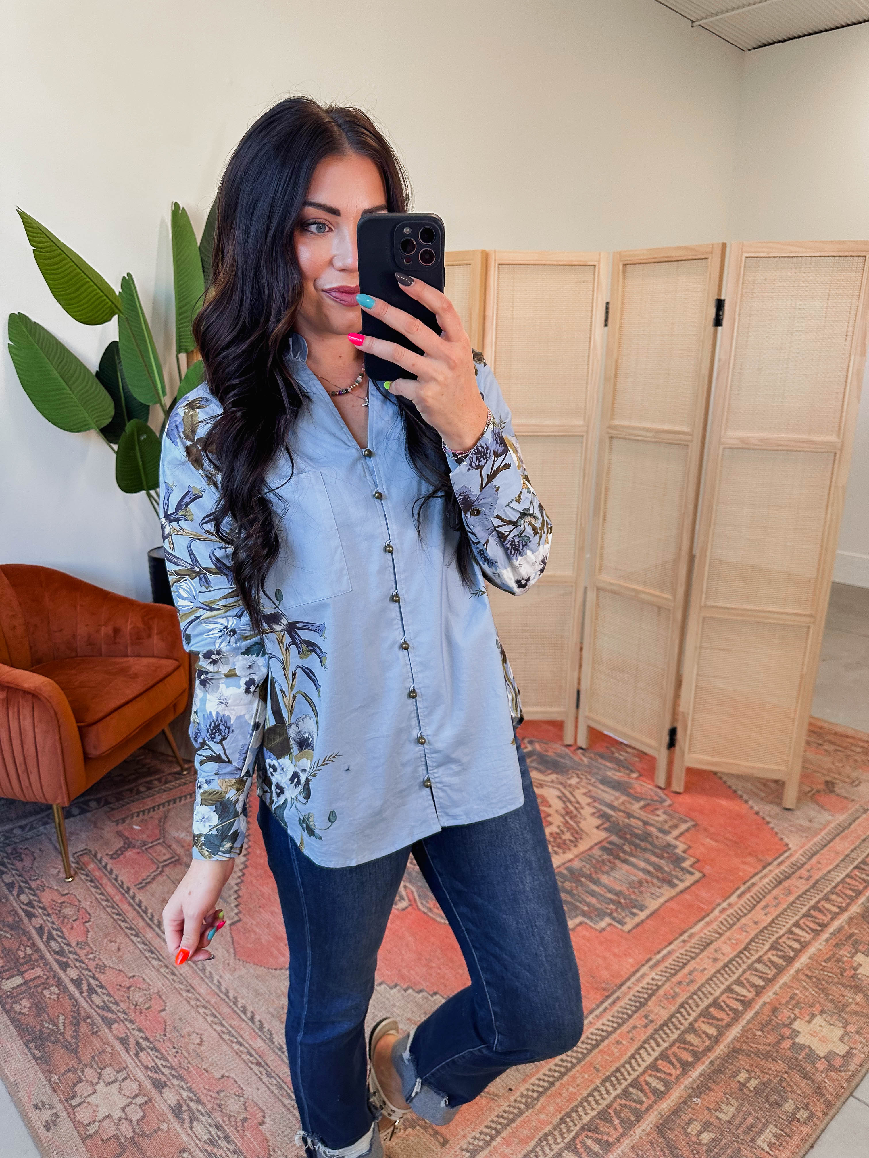 Carrie Floral Top - Image 8