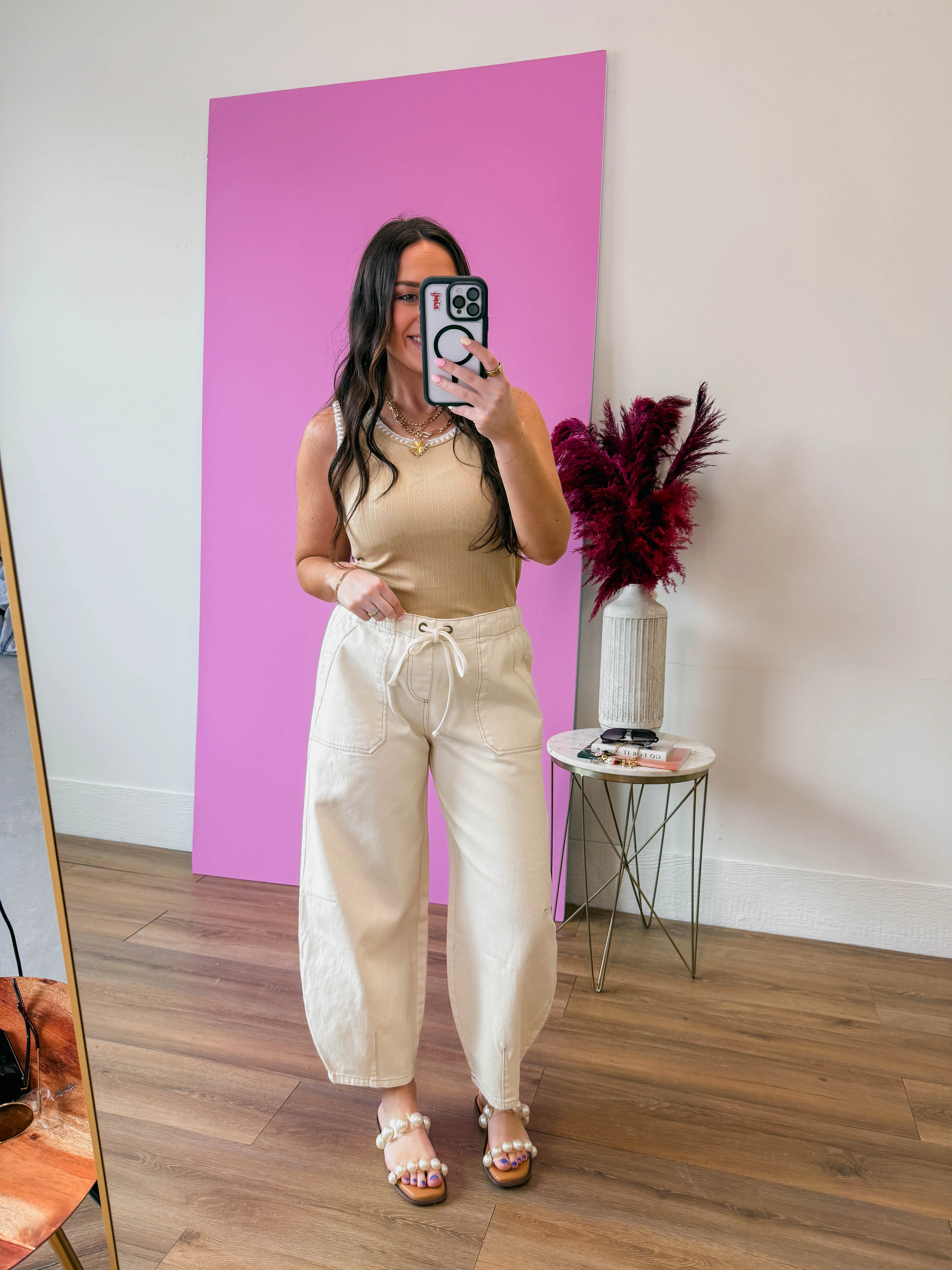 Cece Tank-Taupe - Image 5