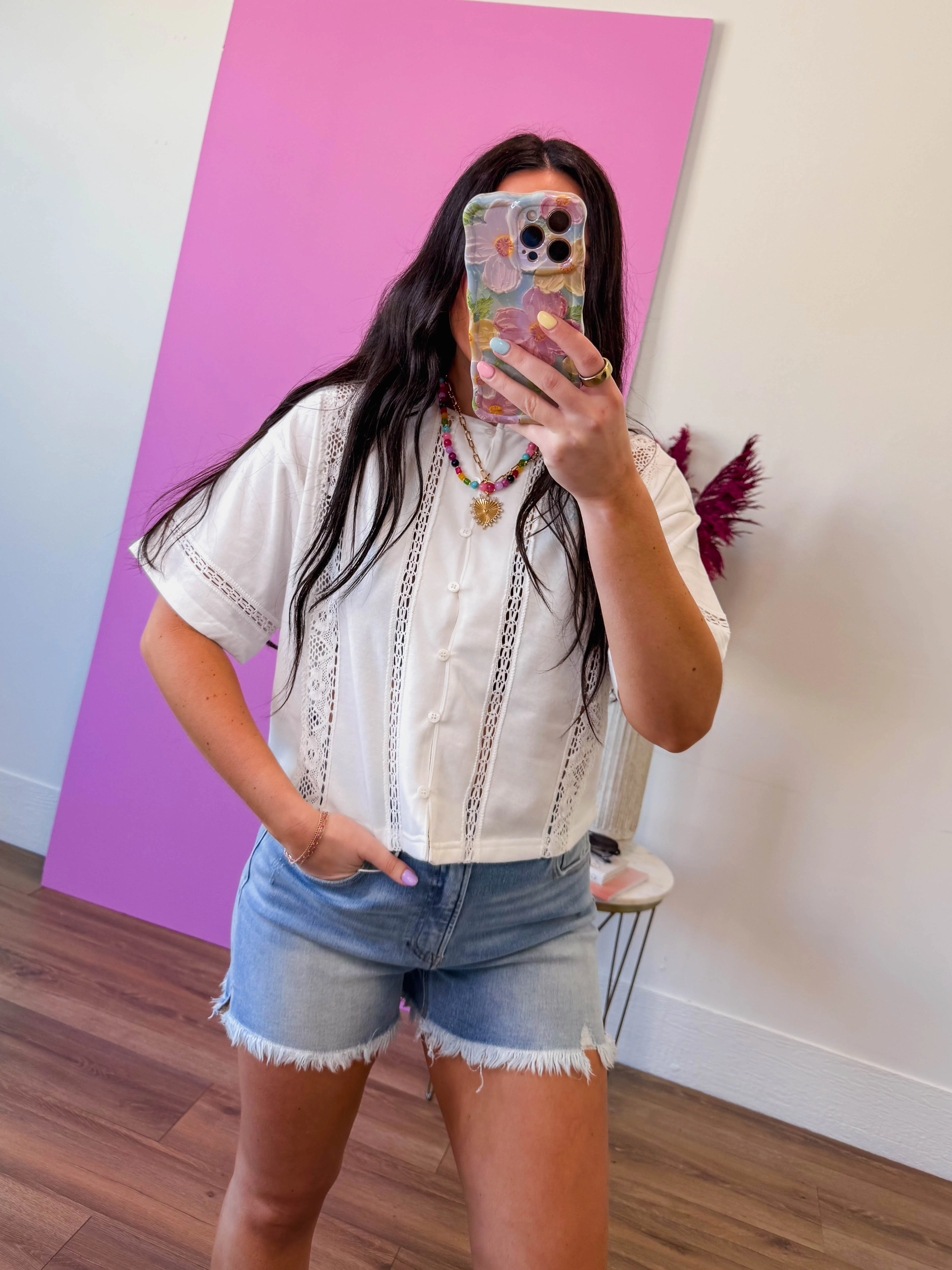 Charlotte Top-Off White - Image 3