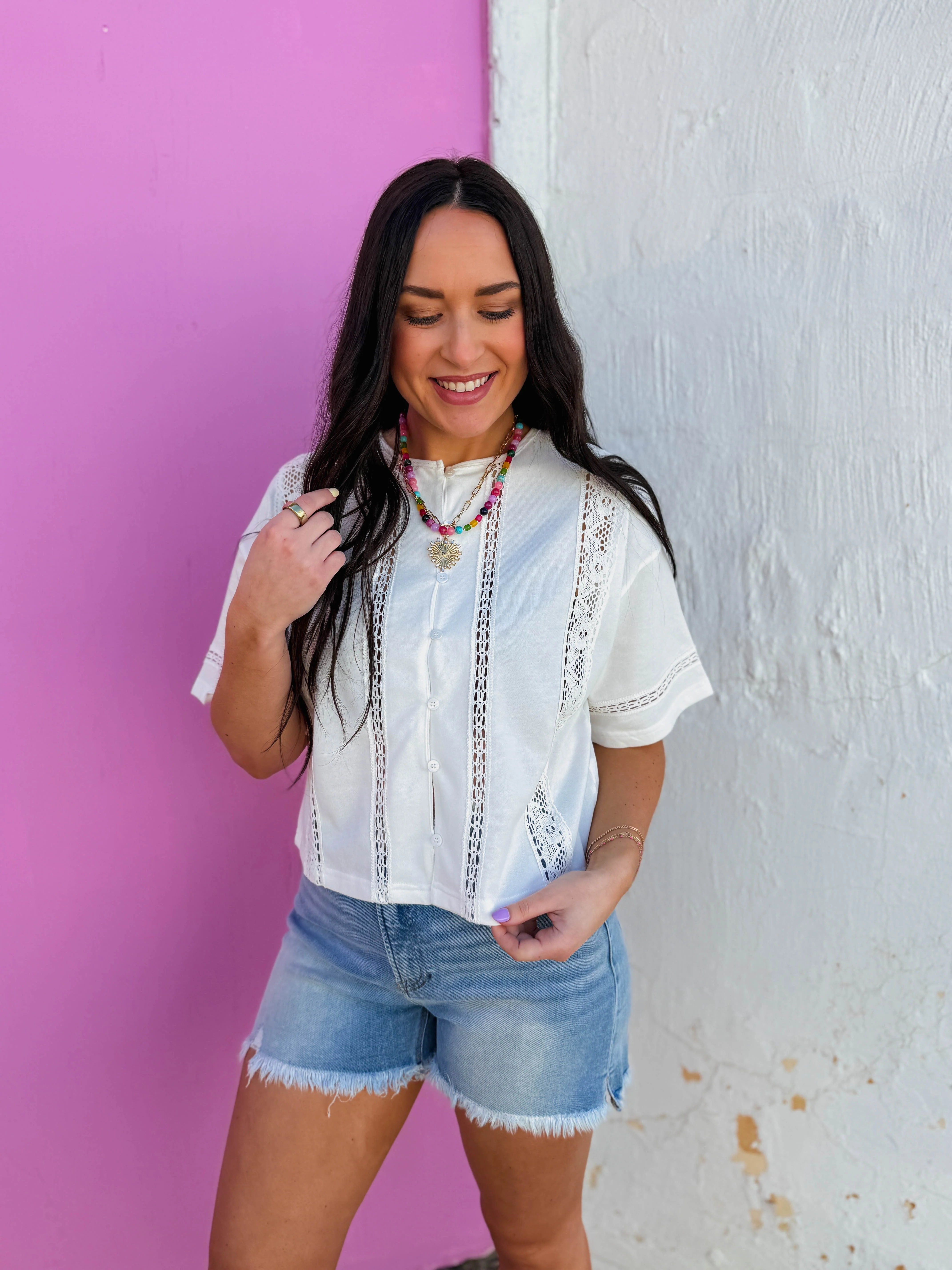 Charlotte Top-Off White - Image 4