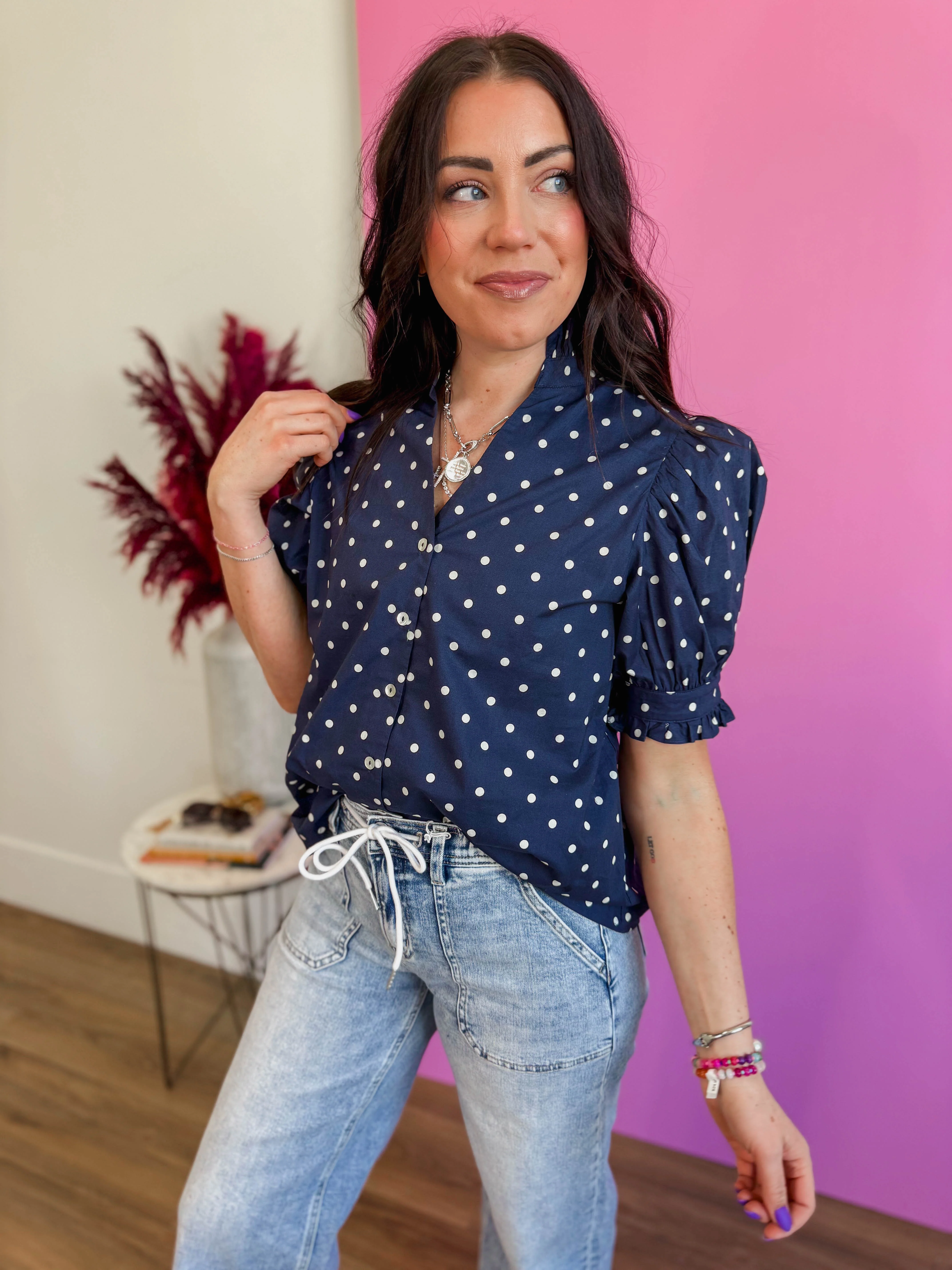 Chelsie Polka Dot Top - Image 12