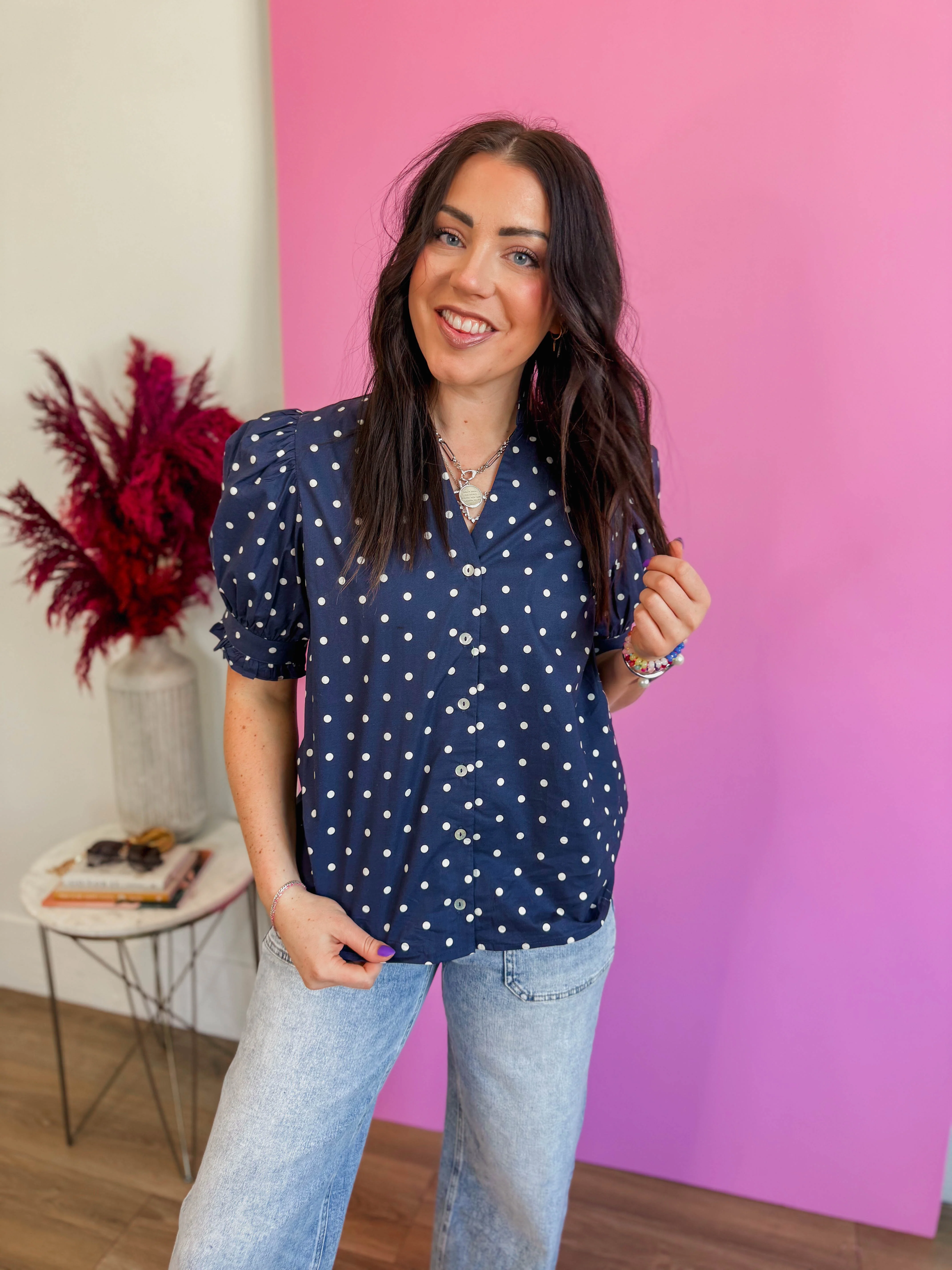 Chelsie Polka Dot Top - Image 14
