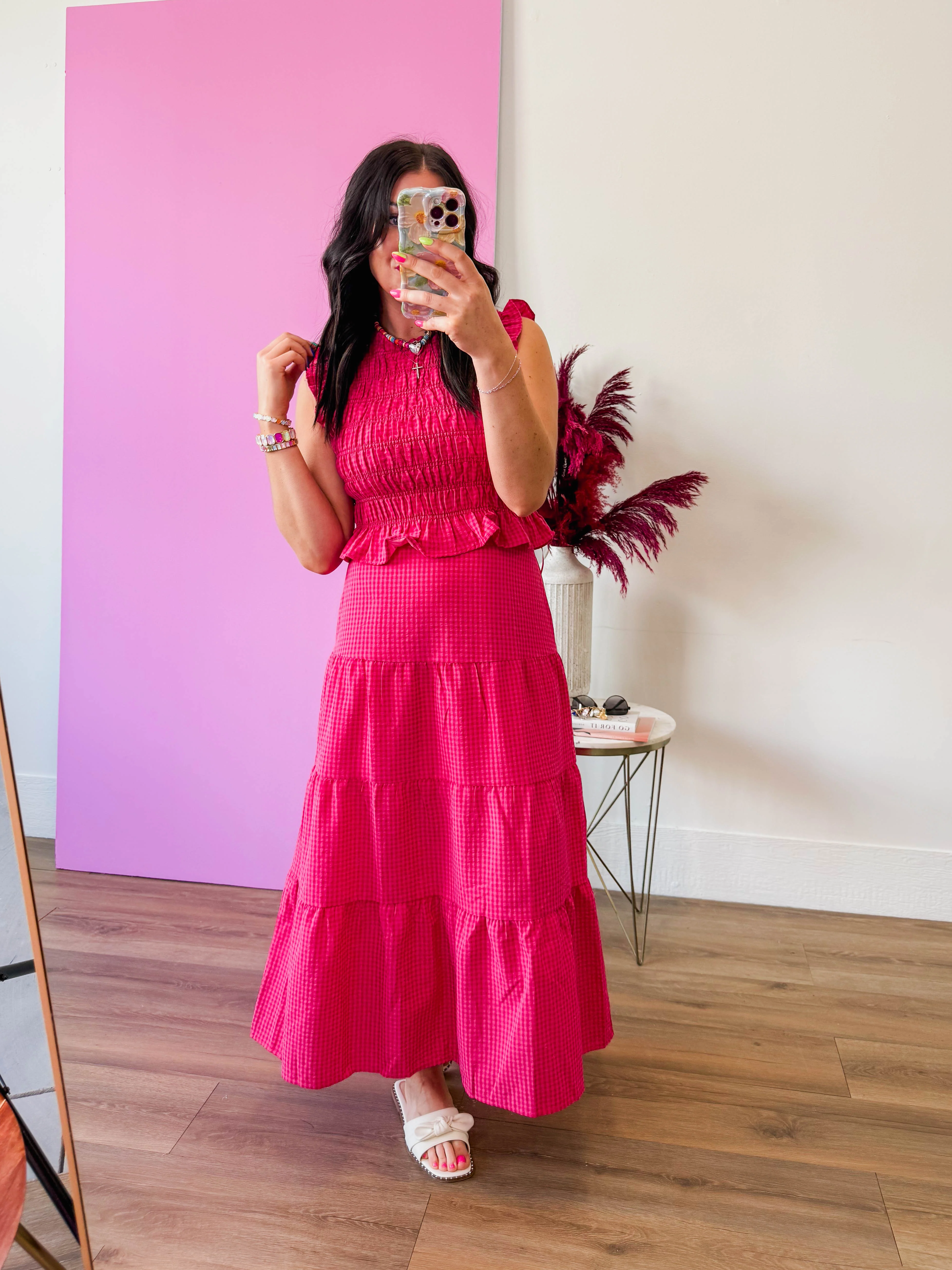 Cherry Crush Gingham Skirt