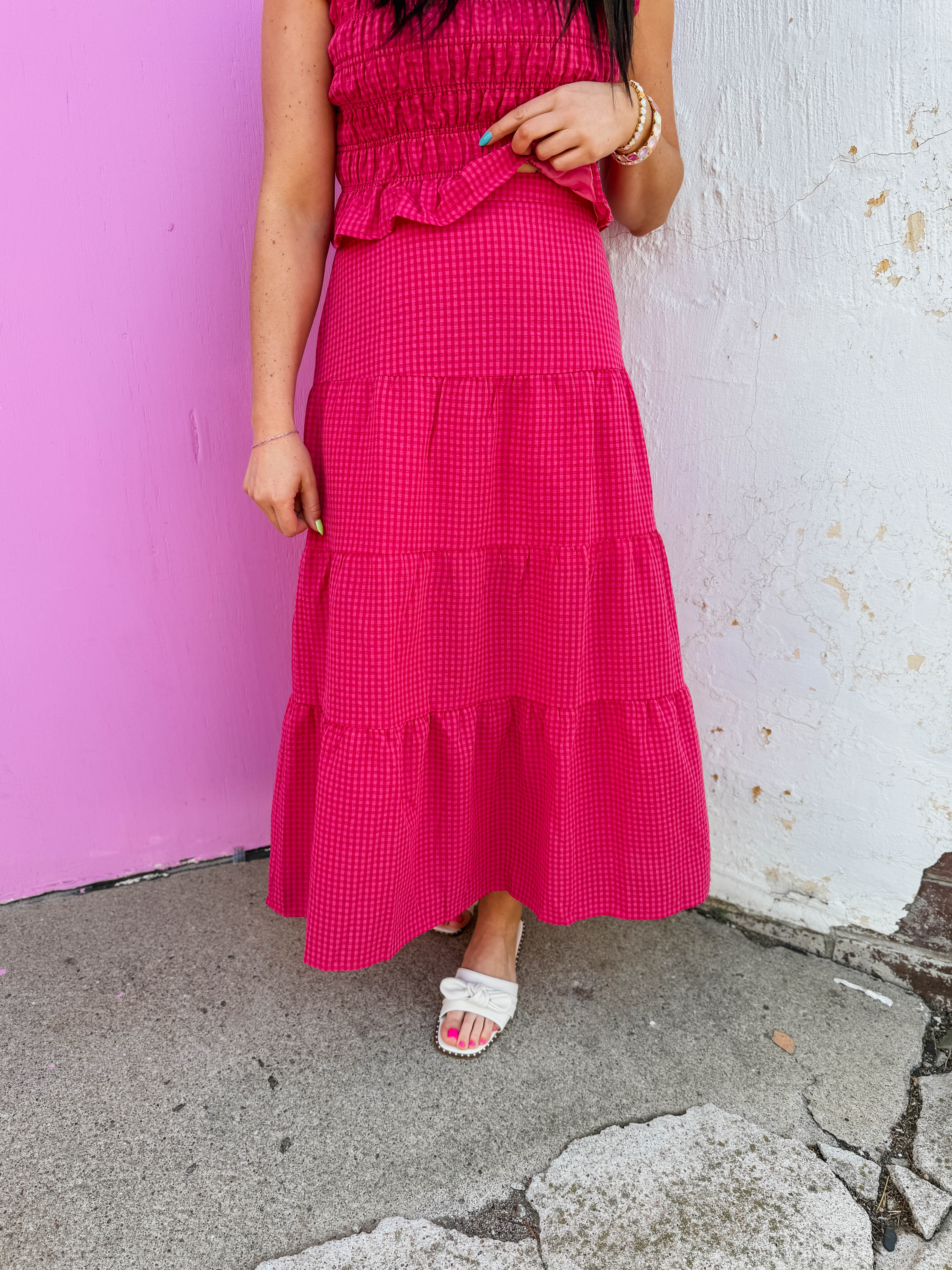 Cherry Crush Gingham Skirt - Image 2