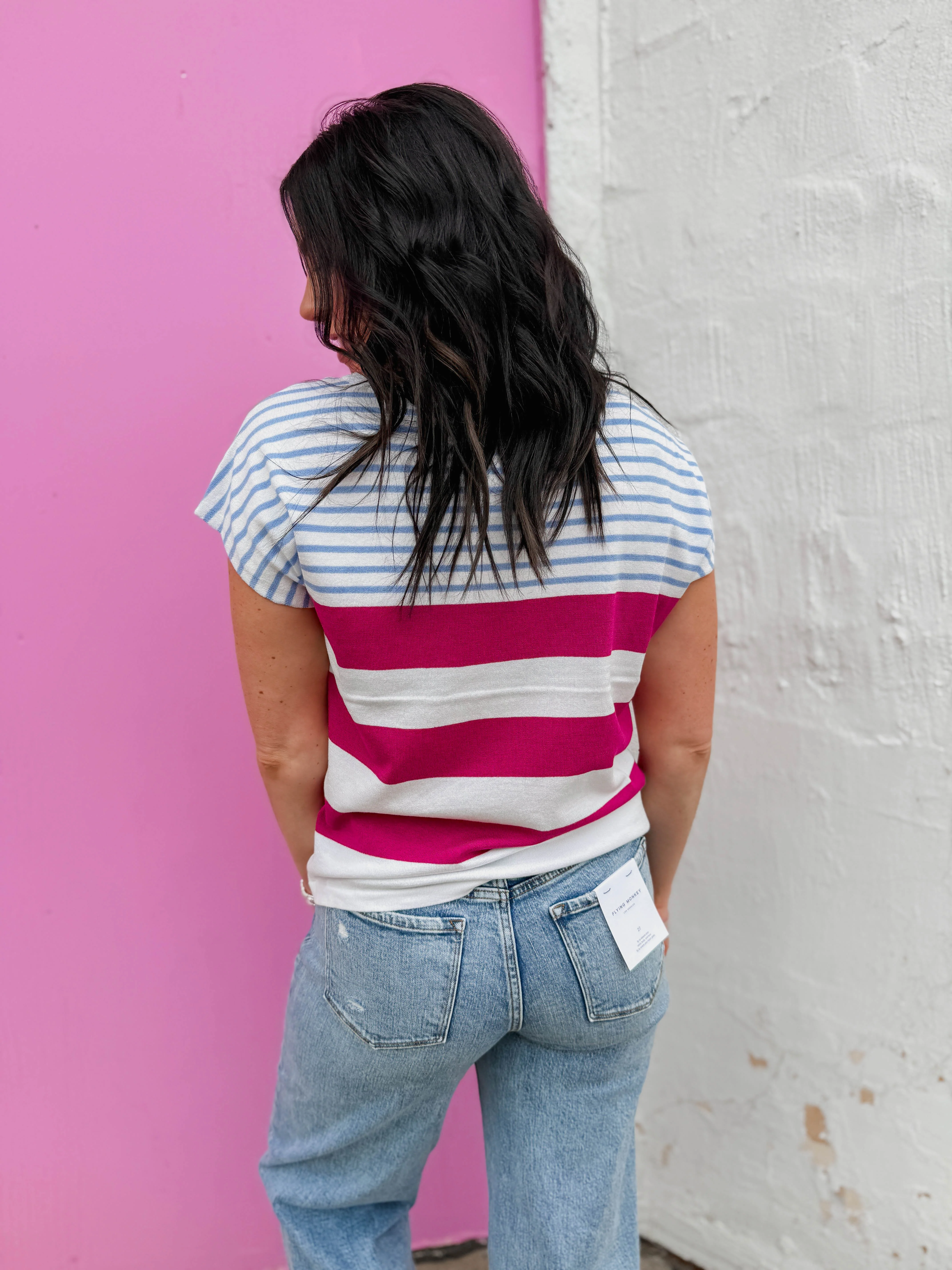 Christina Color Block Knit Top - Image 8
