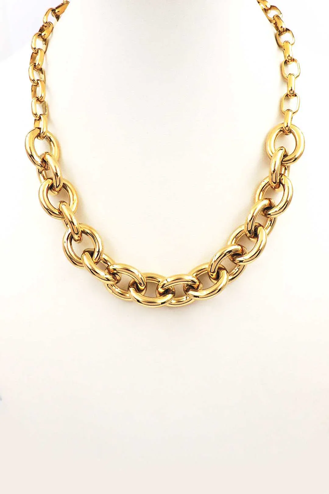 Chunky Gold Chain Necklace - Image 2