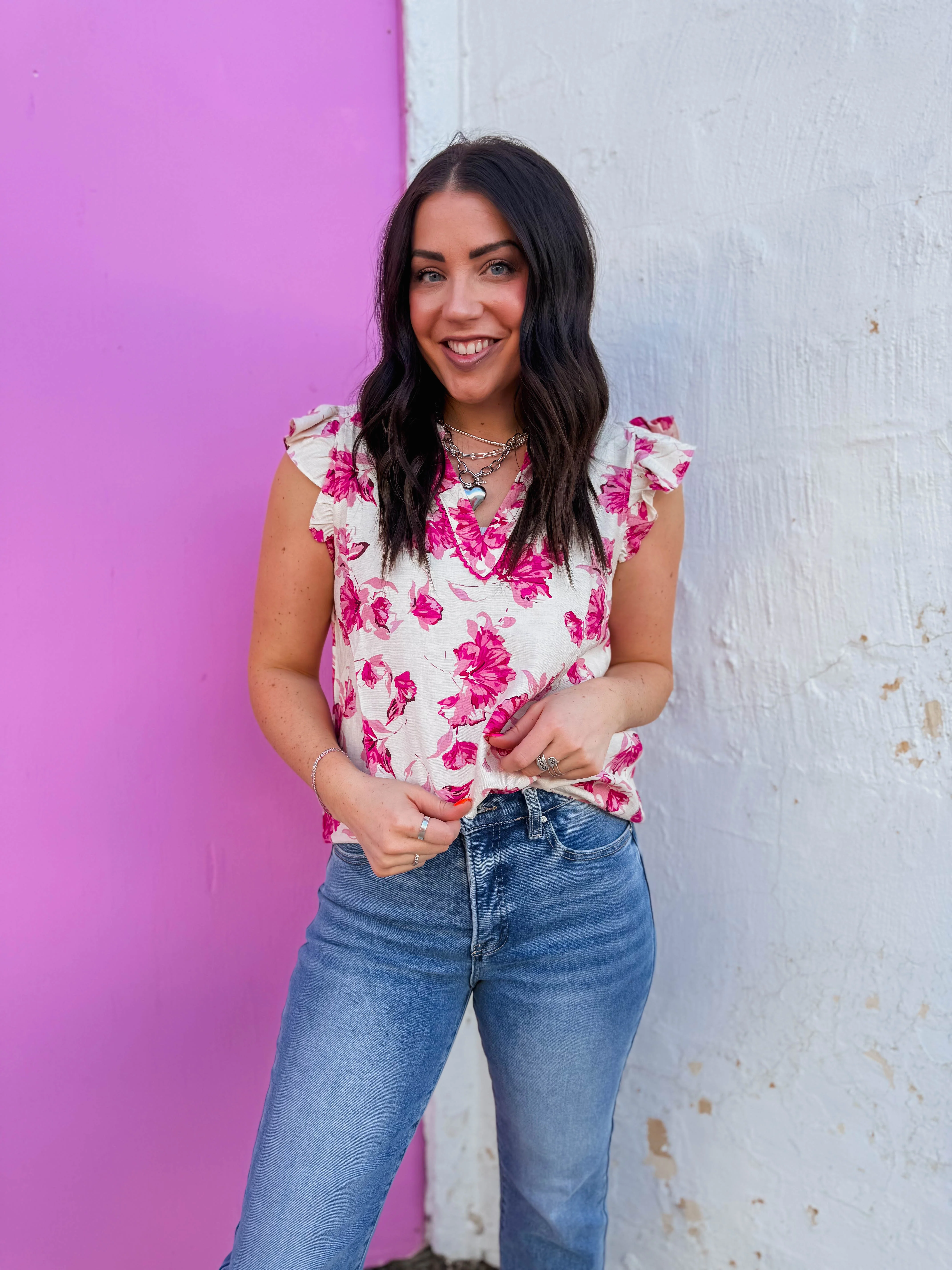 Clara Floral Top