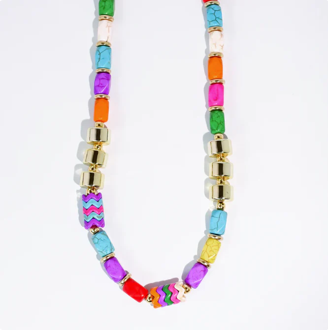 Color Party Gold Necklace - Image 4
