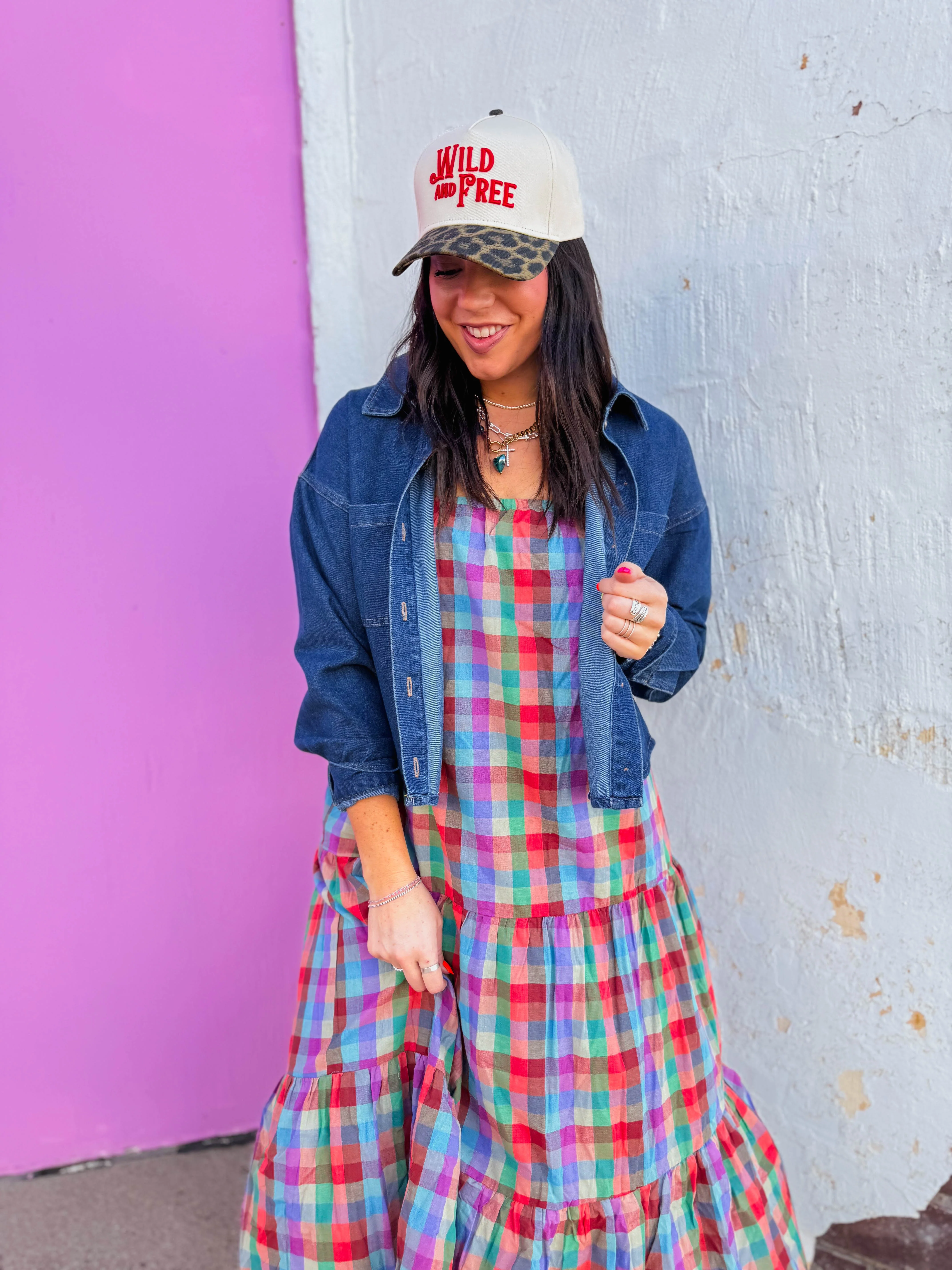 Colorburst Plaid Maxi Dress - Image 8