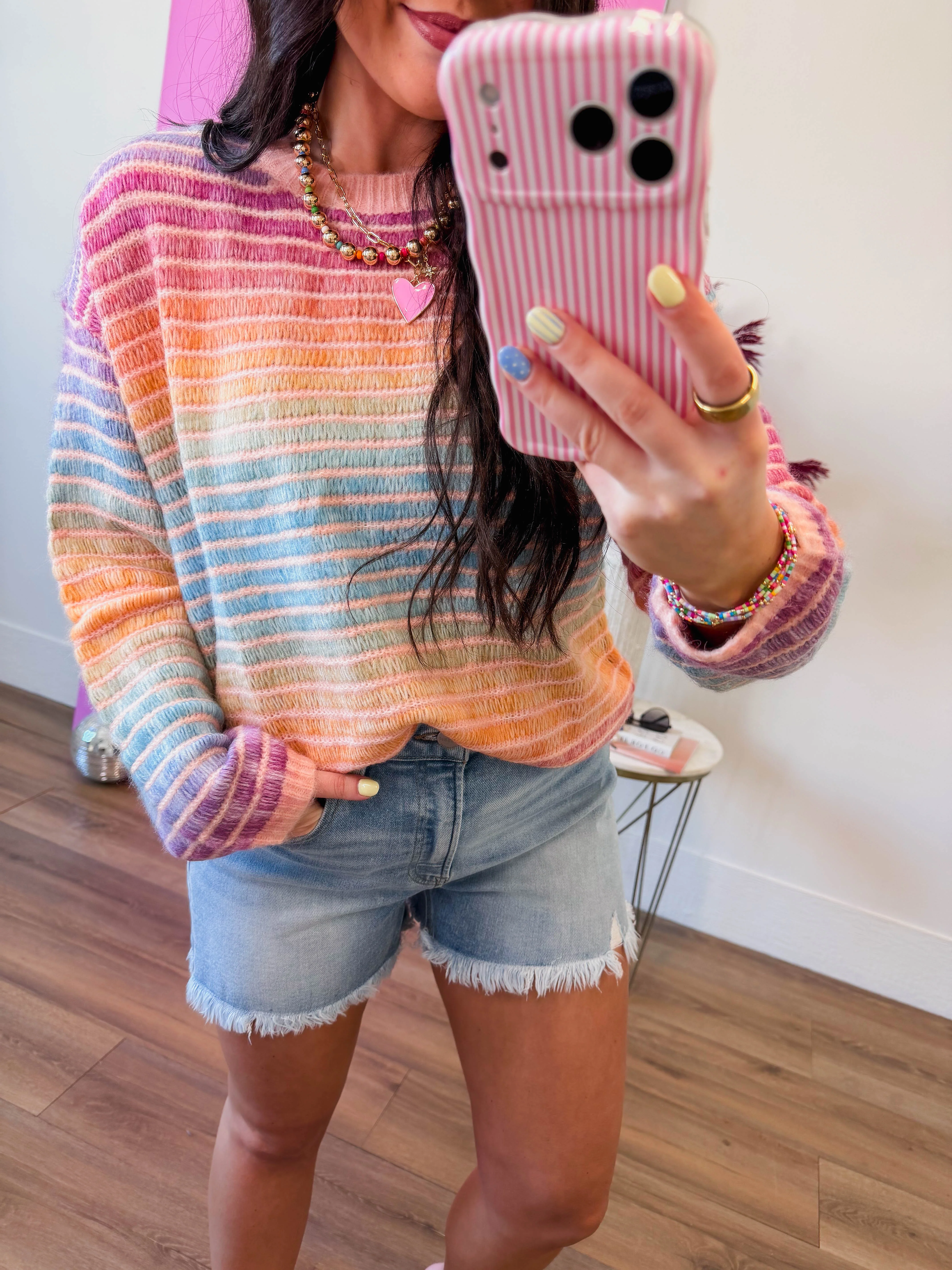 Colorburst Stripe Sweater - Image 13