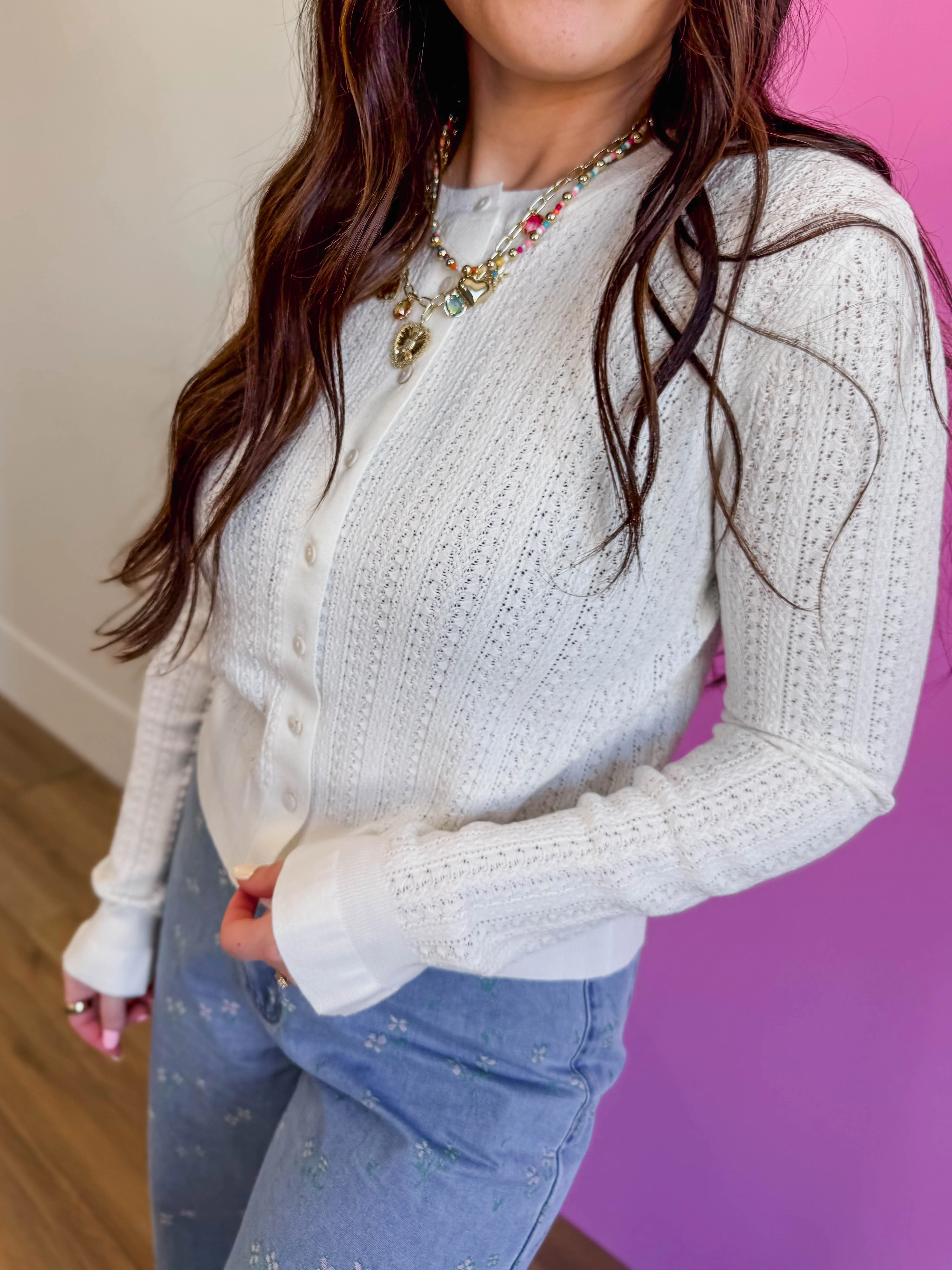 Corrine Cardigan-Ivory - Image 5