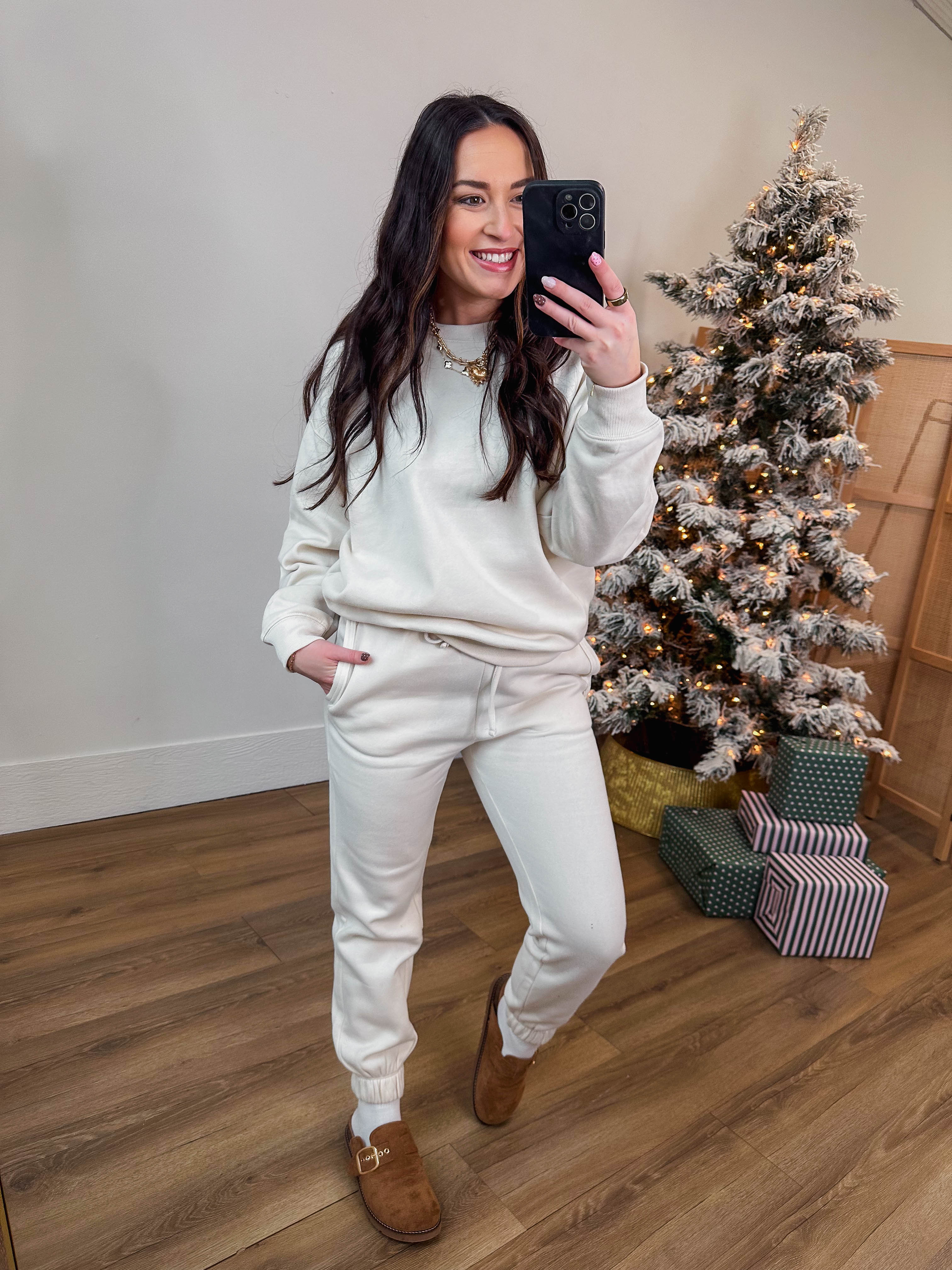 Cozy Club Crewneck-Sand Beige - Image 2
