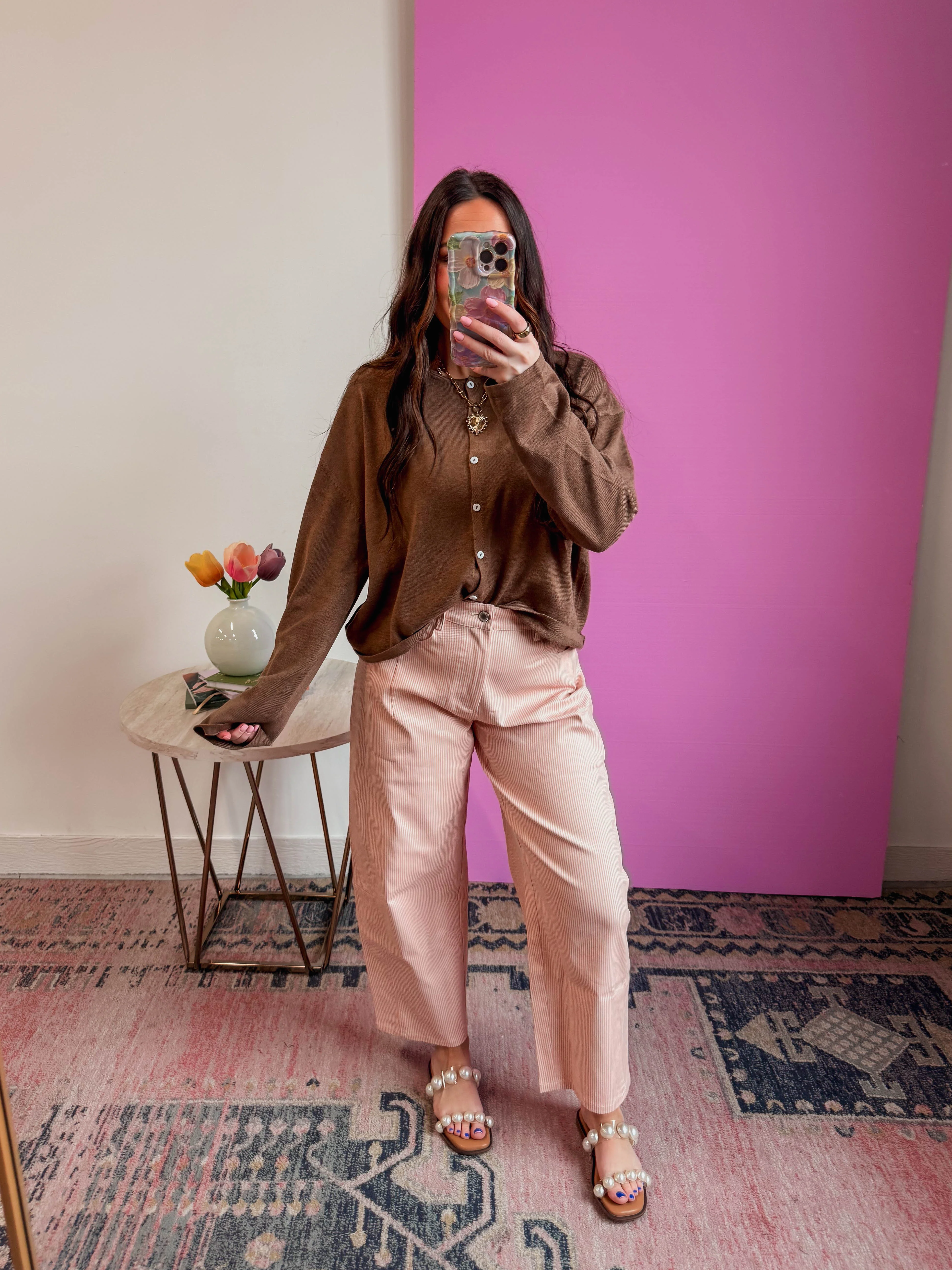 Cozy Core Cardigan-Espresso - Image 8