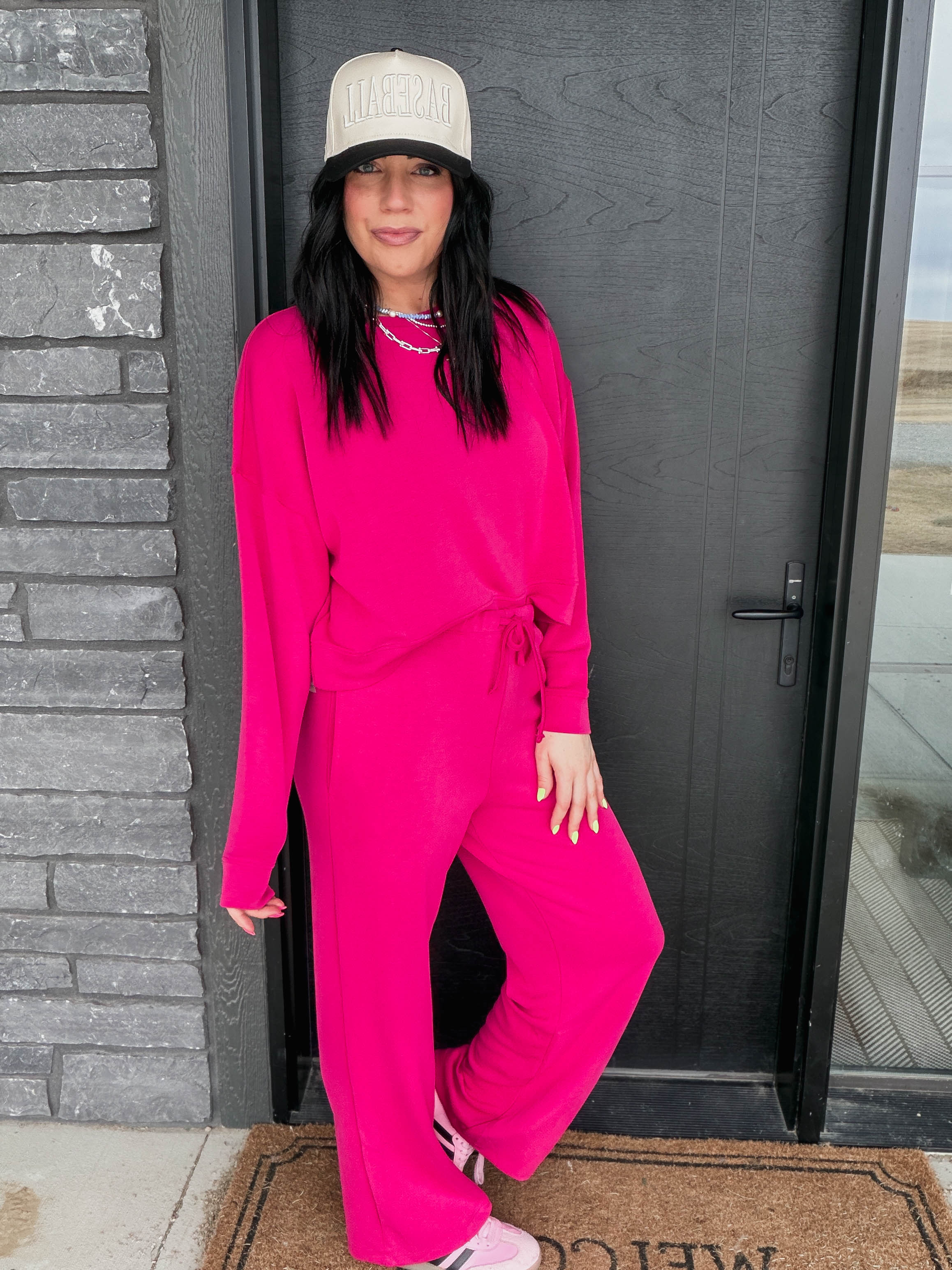 Cozy Core Pants-Plum Pink - Image 7