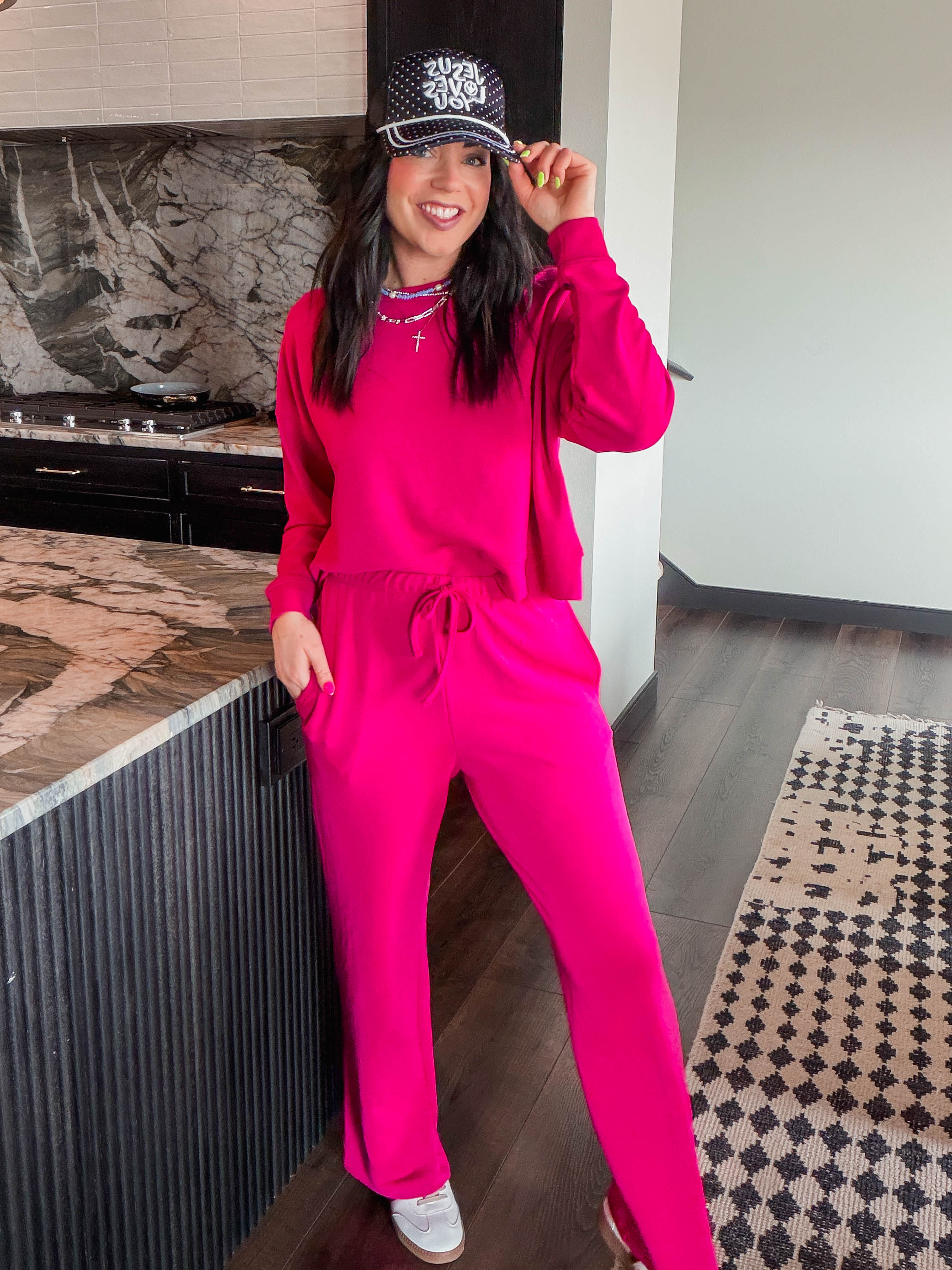 Cozy Core Pullover-Plum Pink - Image 10
