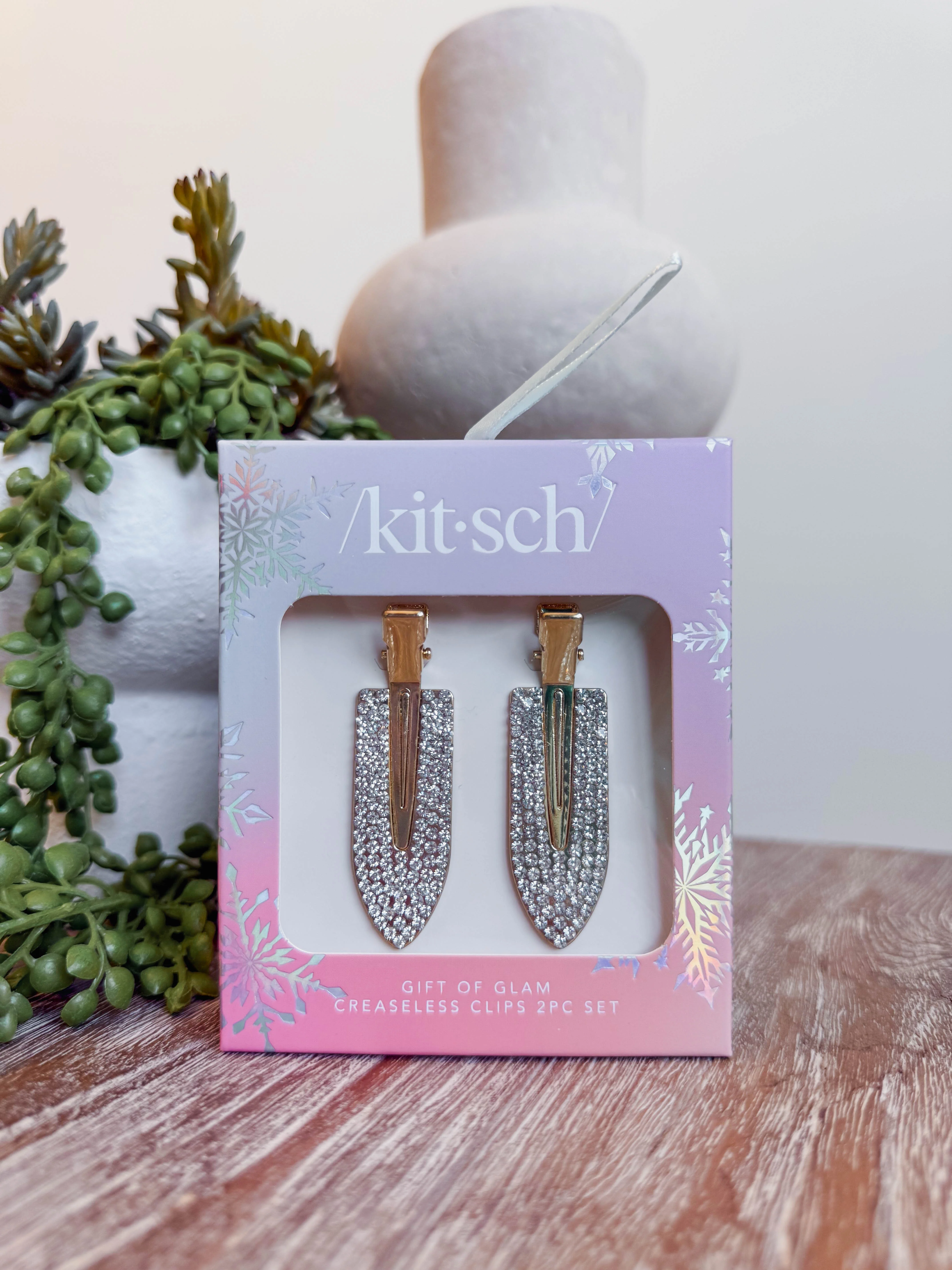 Creaseless Clips 2pc Set-Rhinestone