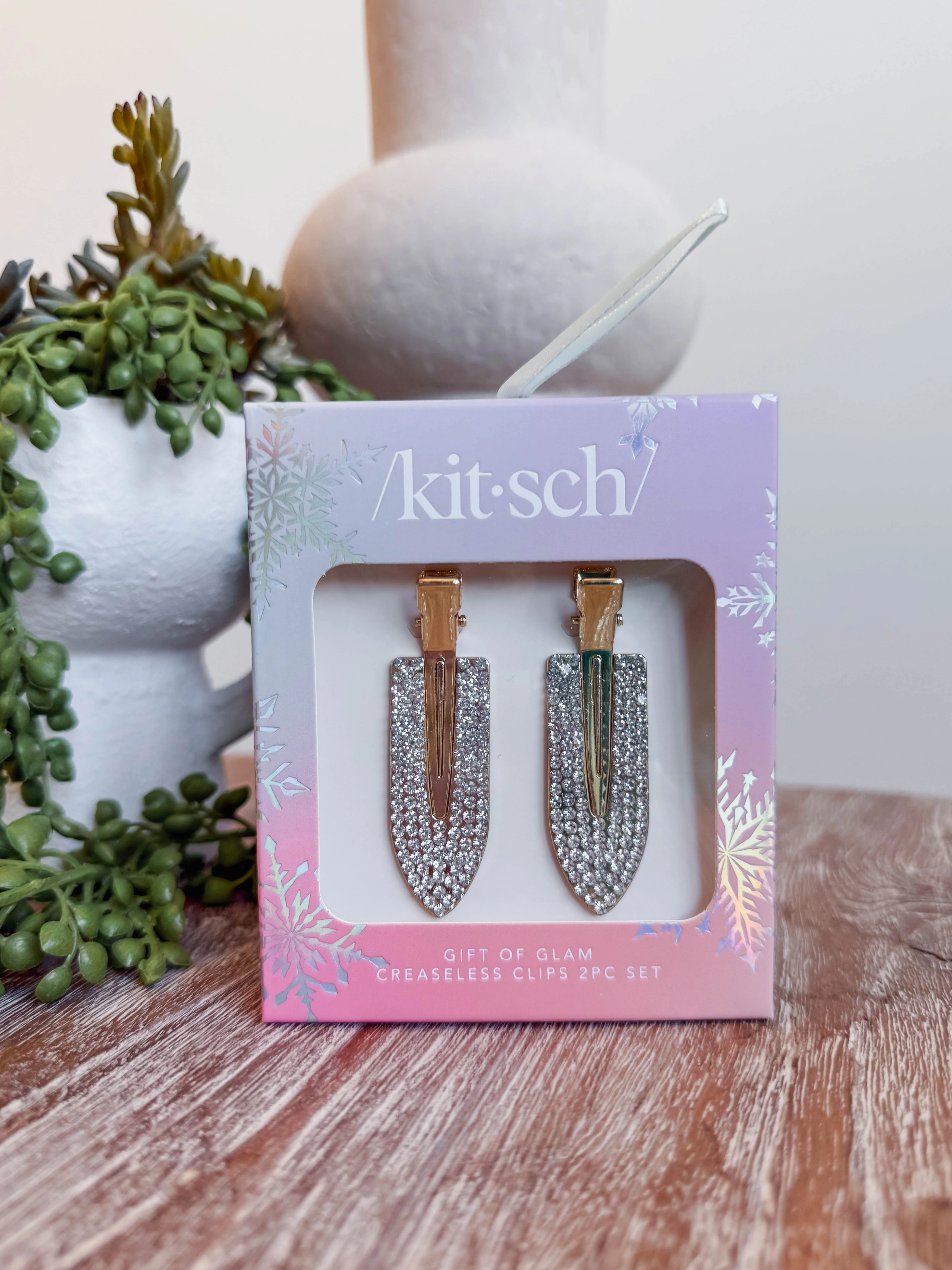 Creaseless Clips 2pc Set-Rhinestone - Image 2