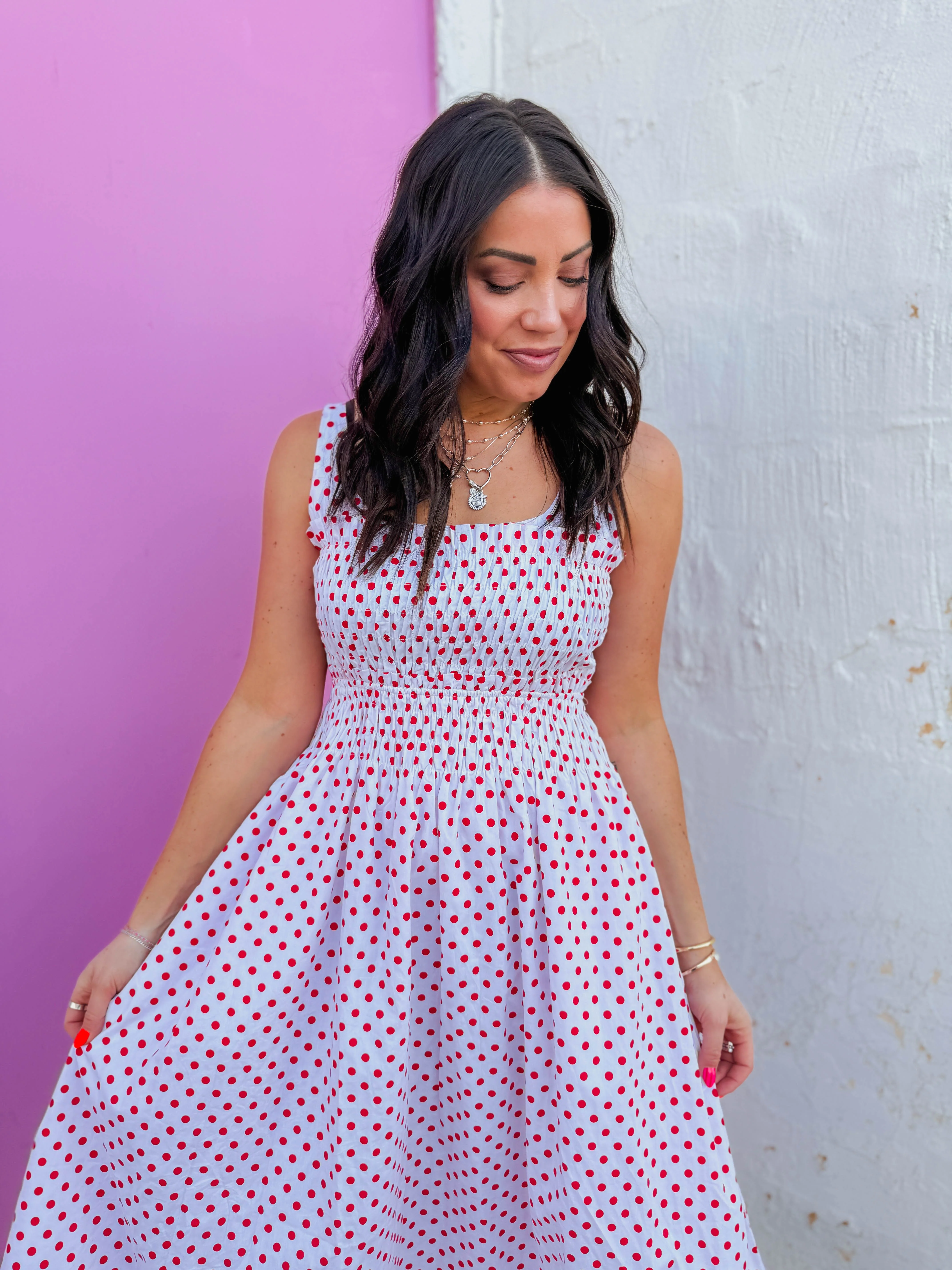 Darling Dots Midi Dress - Image 3