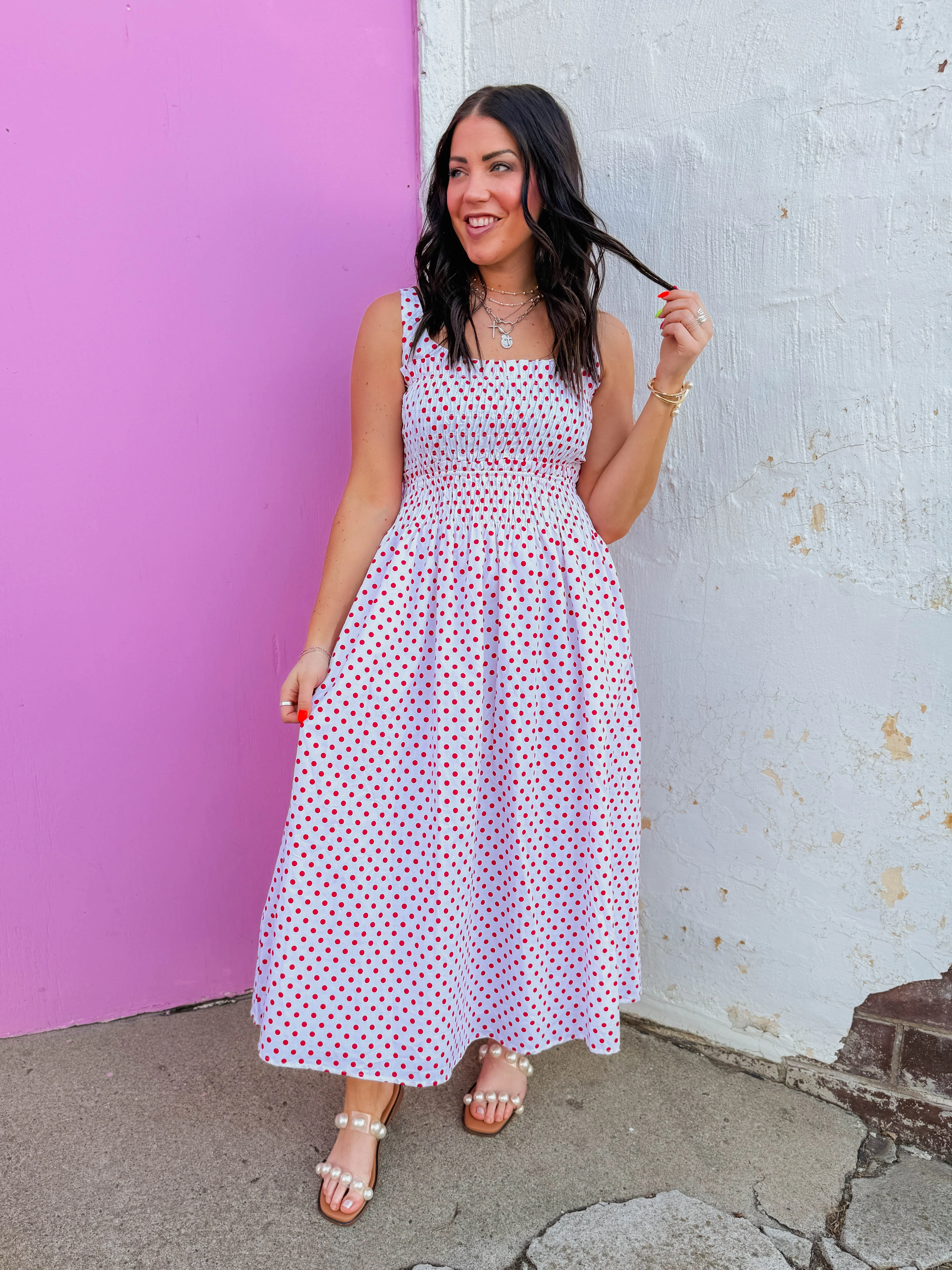 Darling Dots Midi Dress - Image 4