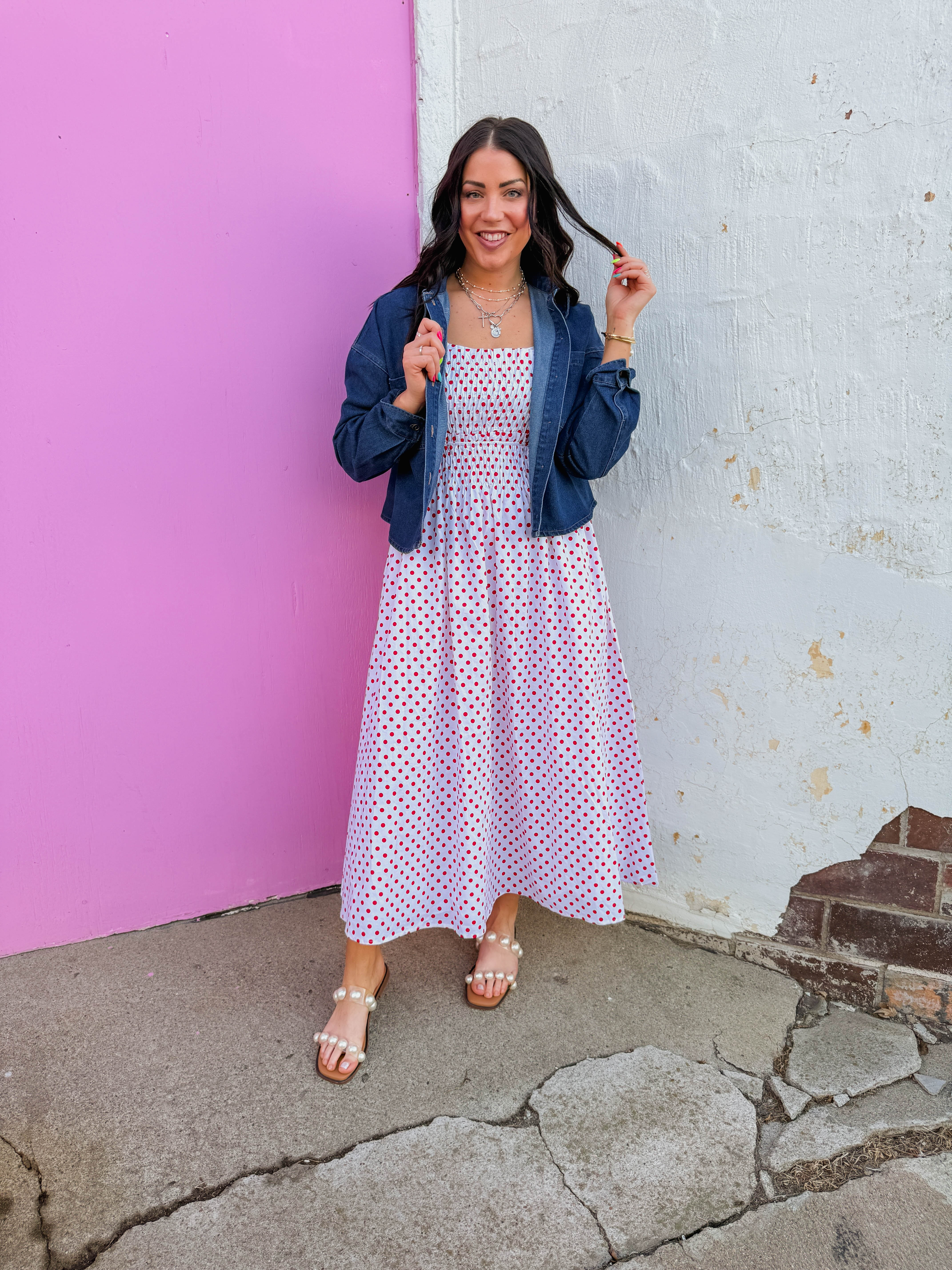 Darling Dots Midi Dress - Image 5