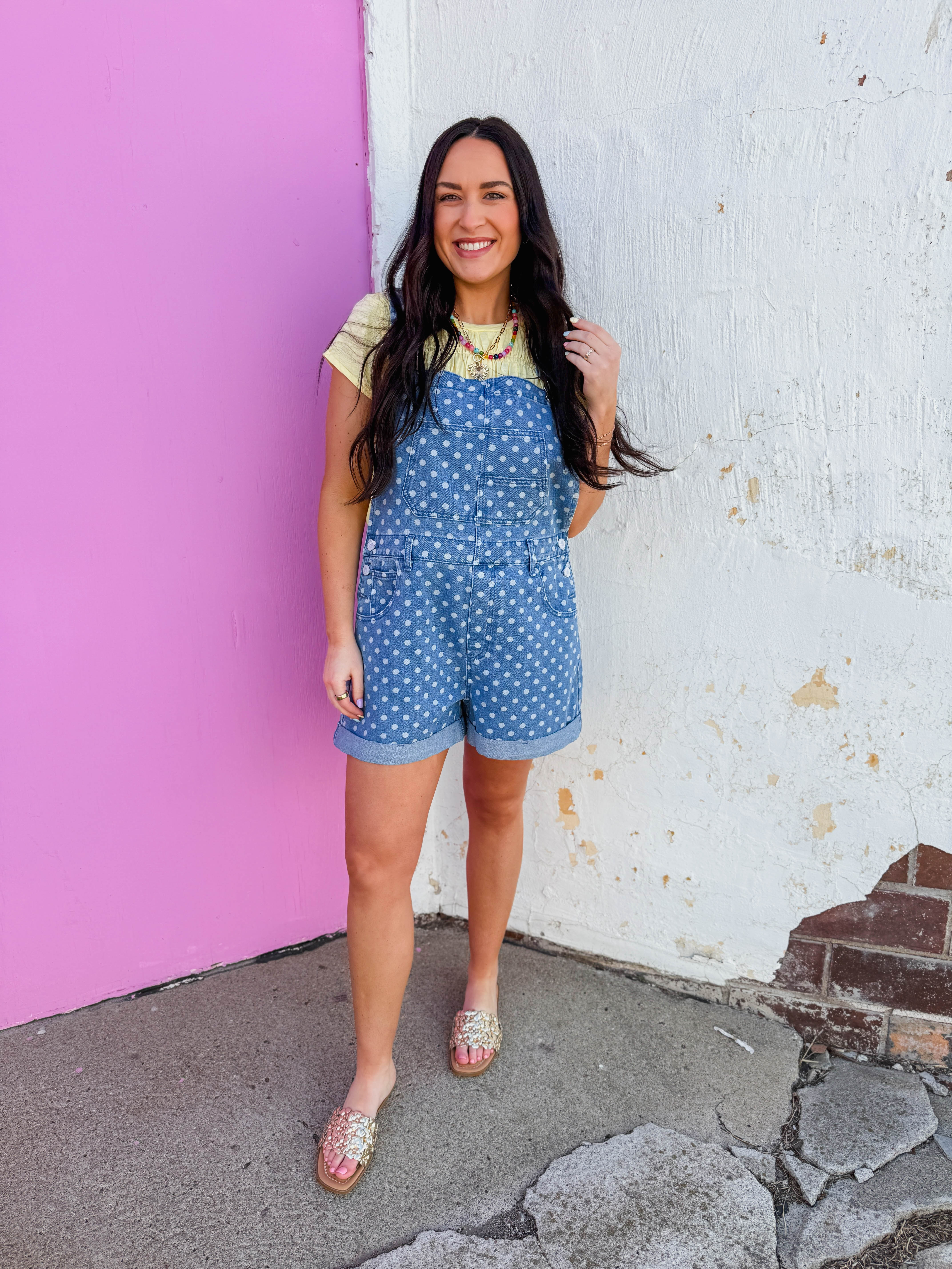 Denim Dot Overalls - Image 4