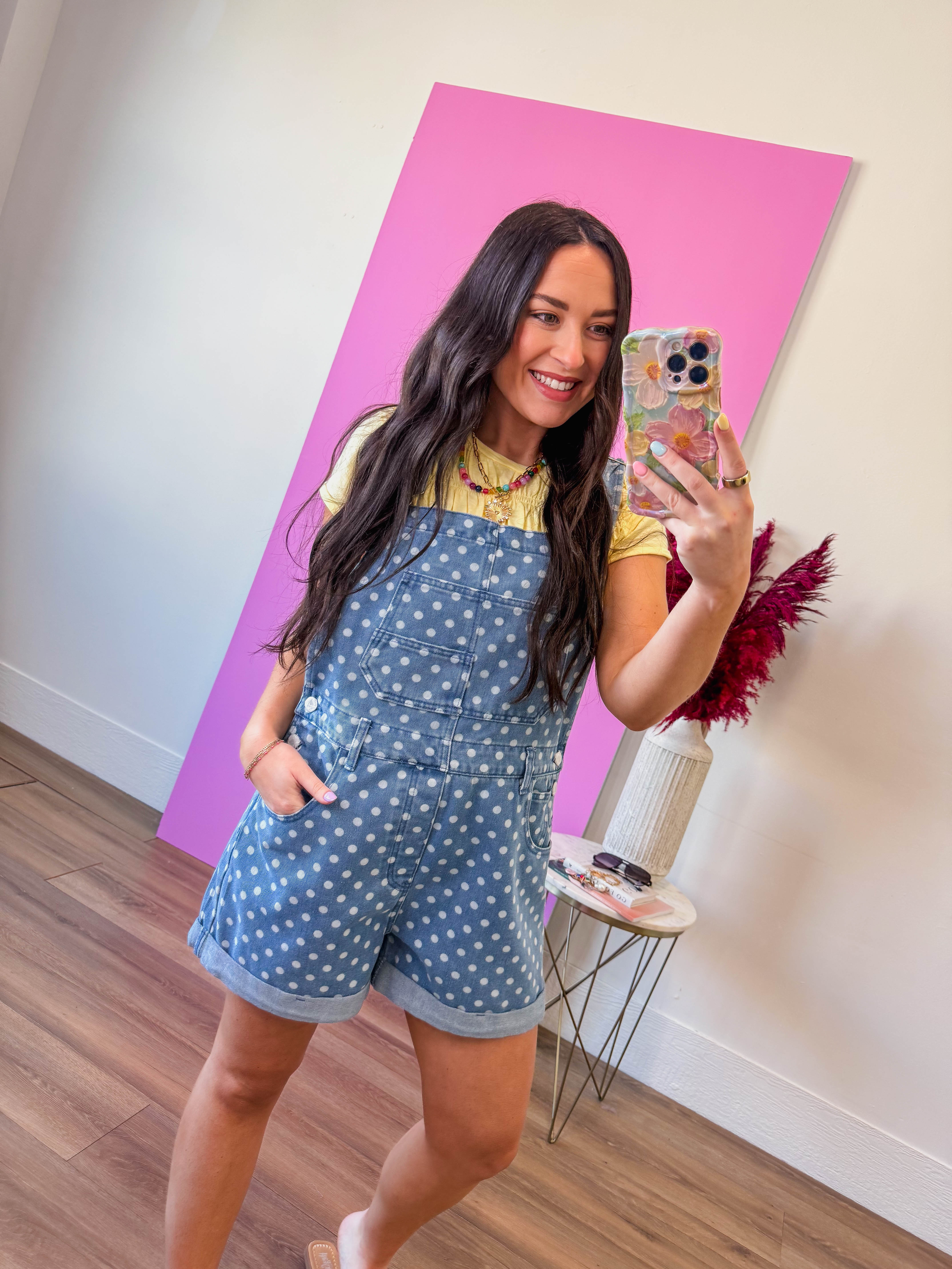 Denim Dot Overalls - Image 5